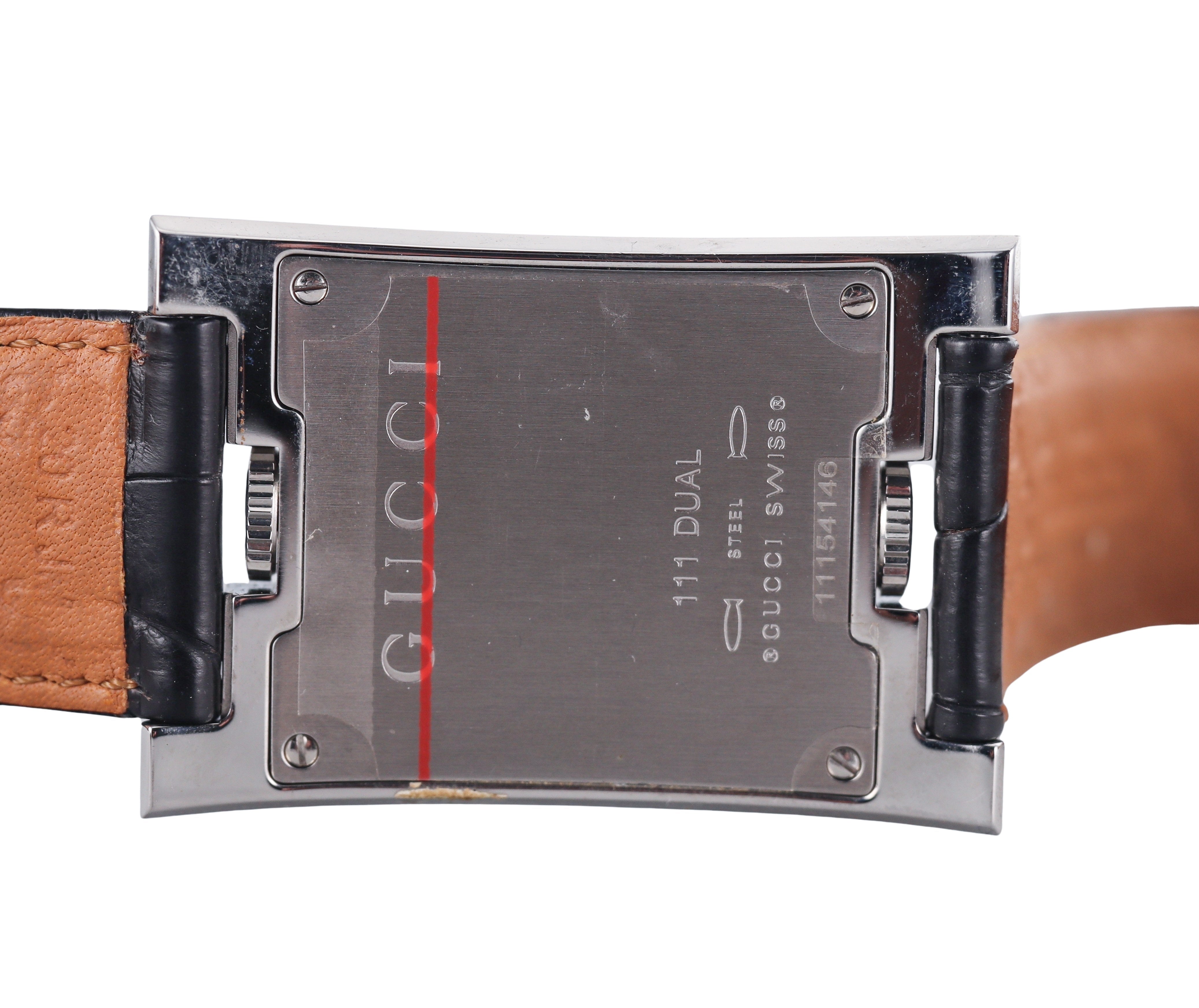 Gucci Dual Time Stainless Steel Watch YA111304