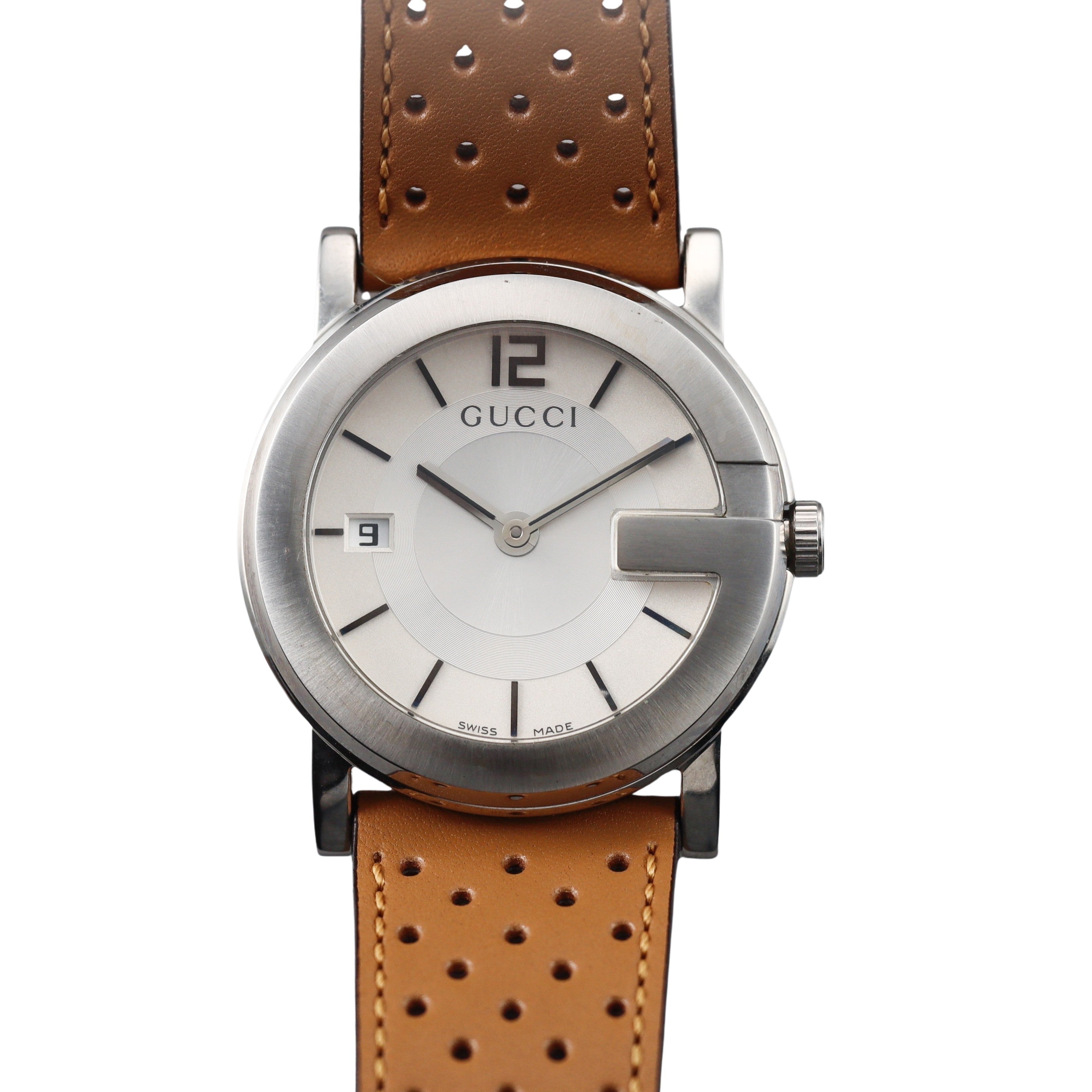 Gucci G-Watch Steel Silver Dial 35mm Watch YA101402