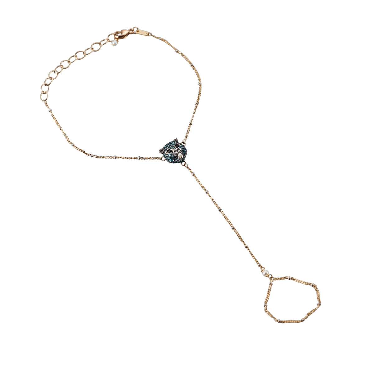 Gucci Le Marche des Marveilles 18k Gold Pearl Diamond Ring Bracelet Hand Piece