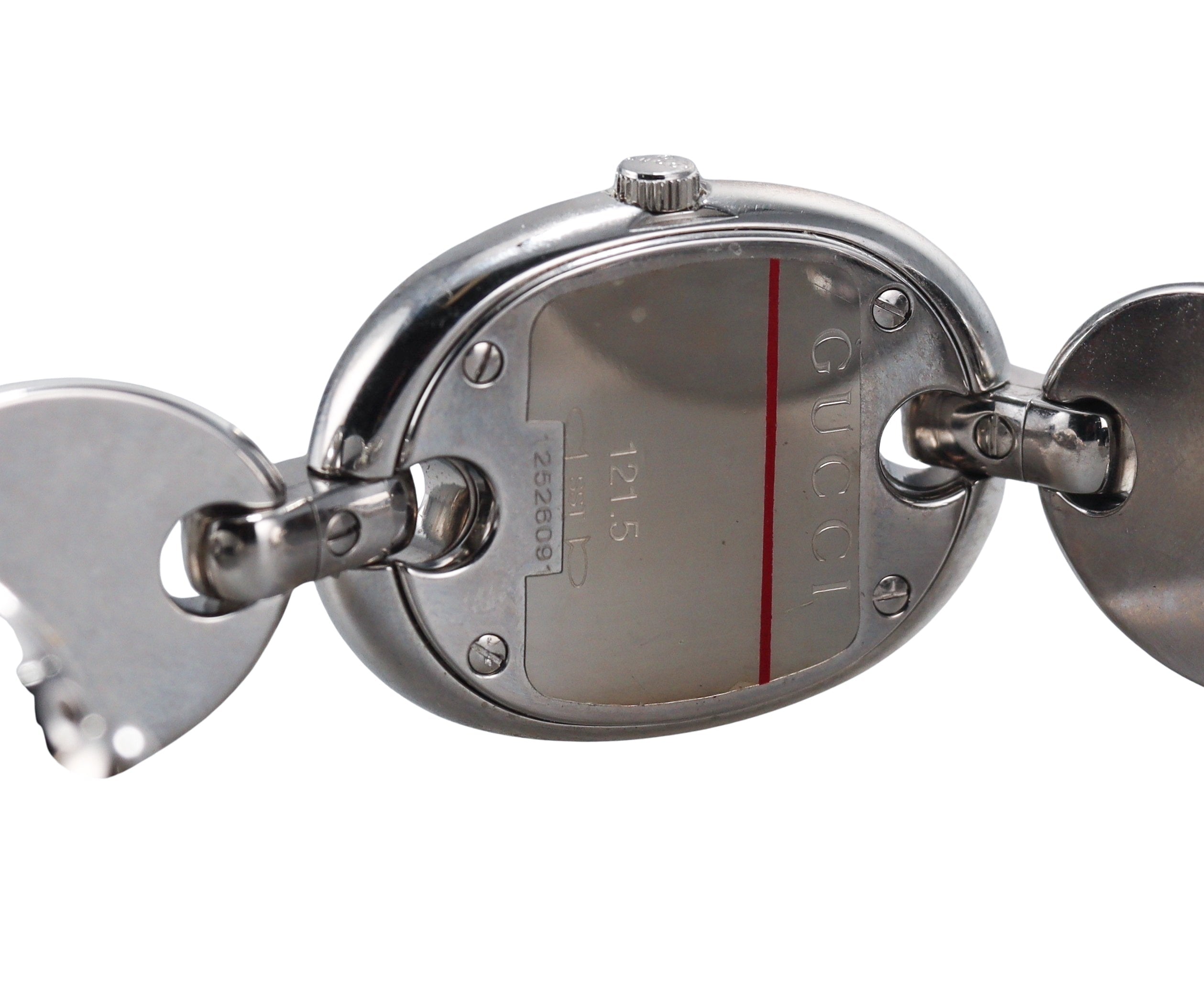 Gucci Marina Chain  White Ceramic Steel Ladies Watch YA121515