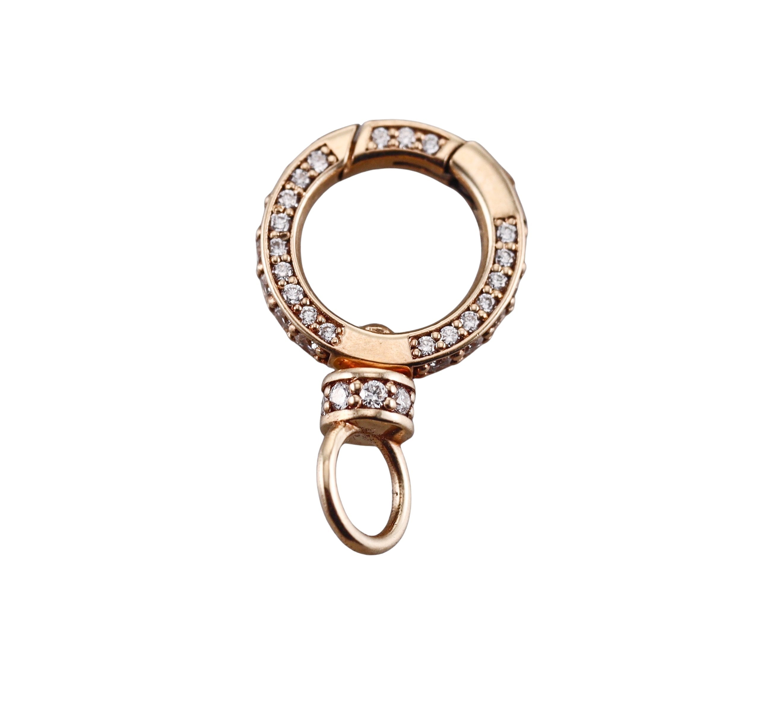 Heather Moore 14k Diamond Round Swivel Hinge
