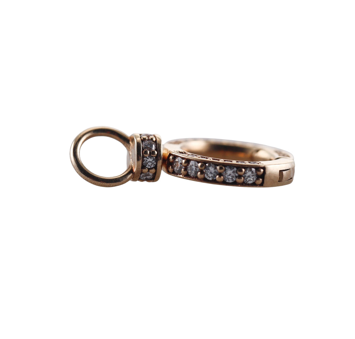 Heather Moore 14k Diamond Round Swivel Hinge