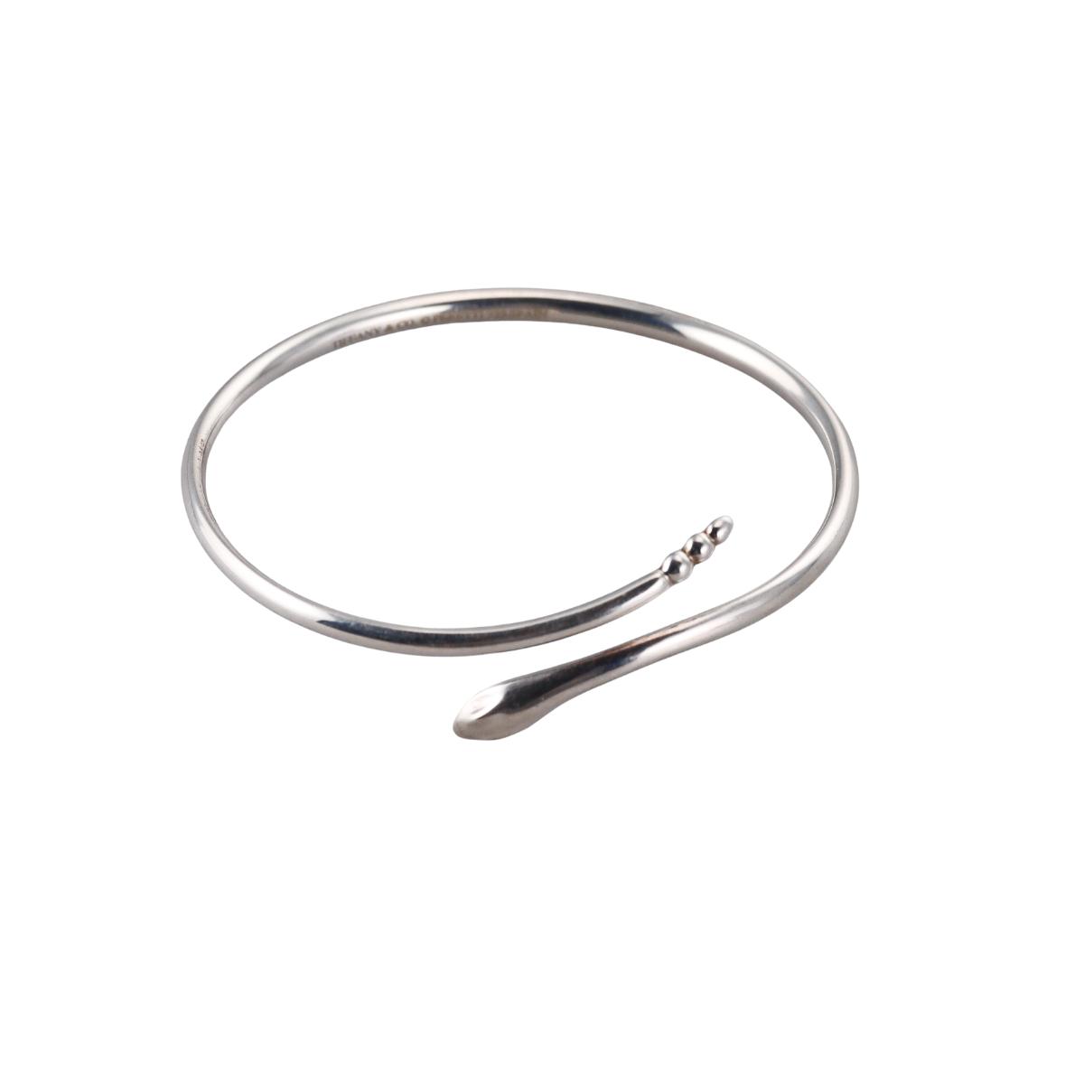 Tiffany & Co Elsa Peretti Sterling Snake Bracelet