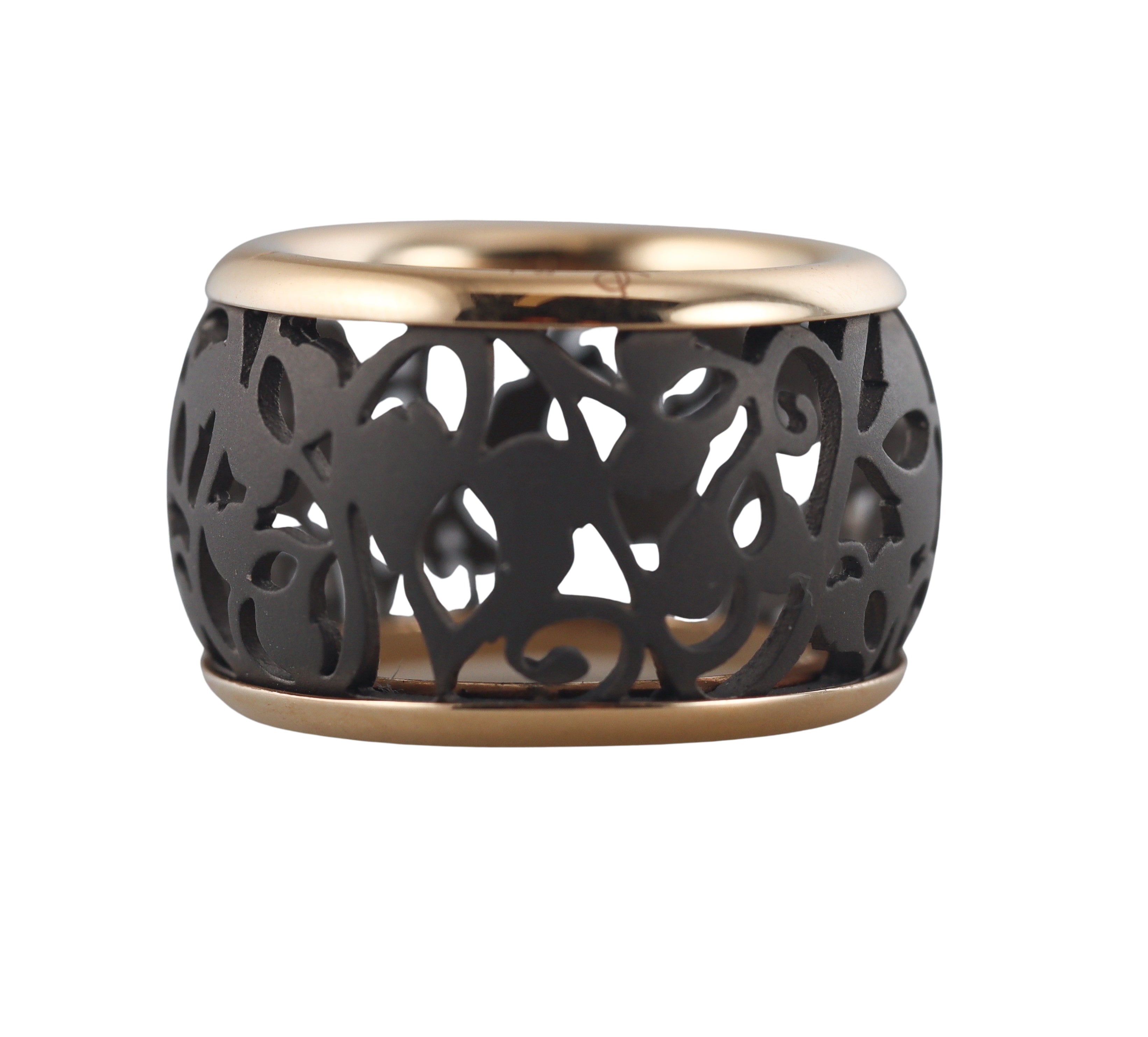 Pomellato Arabesque 18k Rose Gold Band Ring #9179