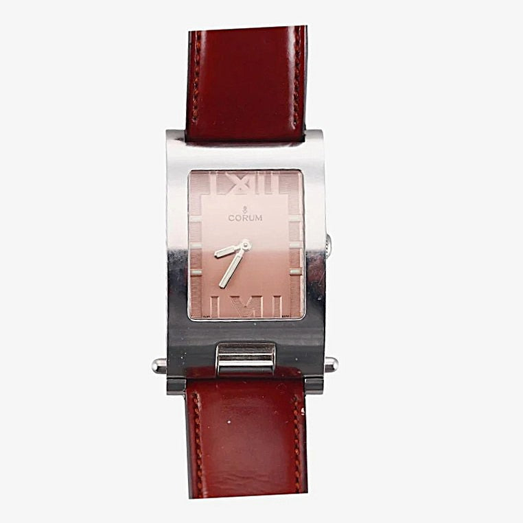 Corum Tabogan Pink Dial Stainless Steel Watch 64.151.20