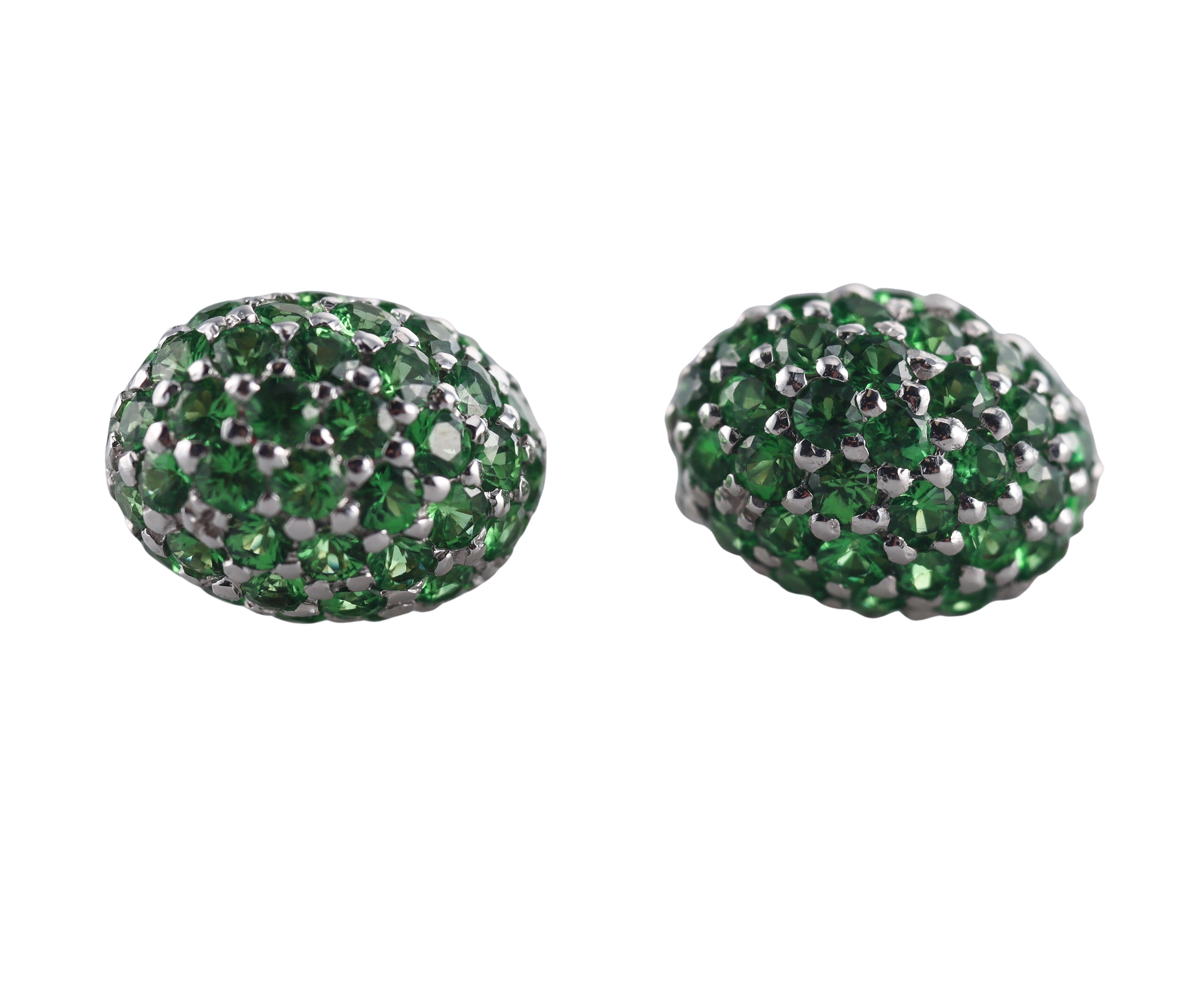 18k Gold Roberto Coin Demantoid Garnet Earrings