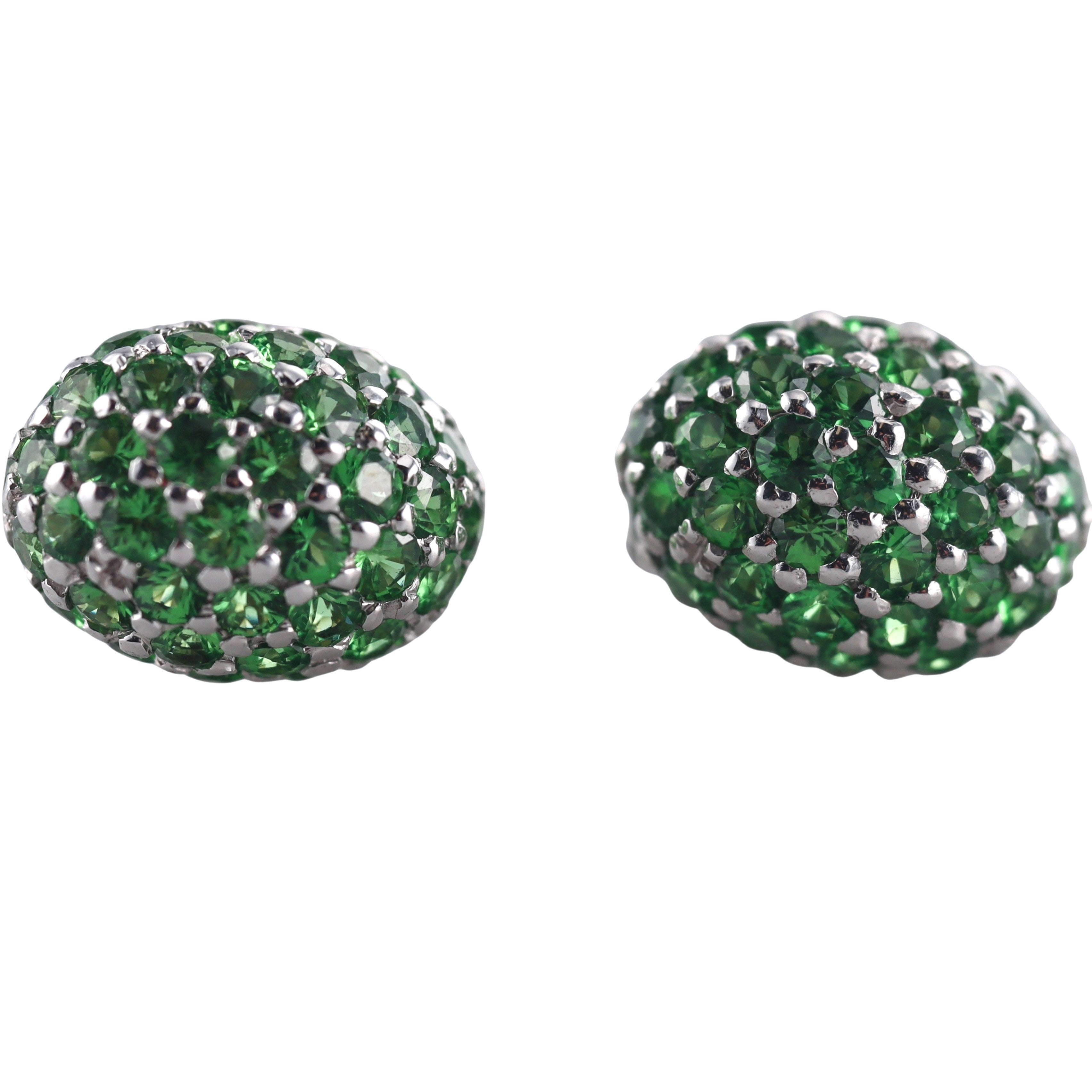 18k Gold Roberto Coin Demantoid Garnet Earrings