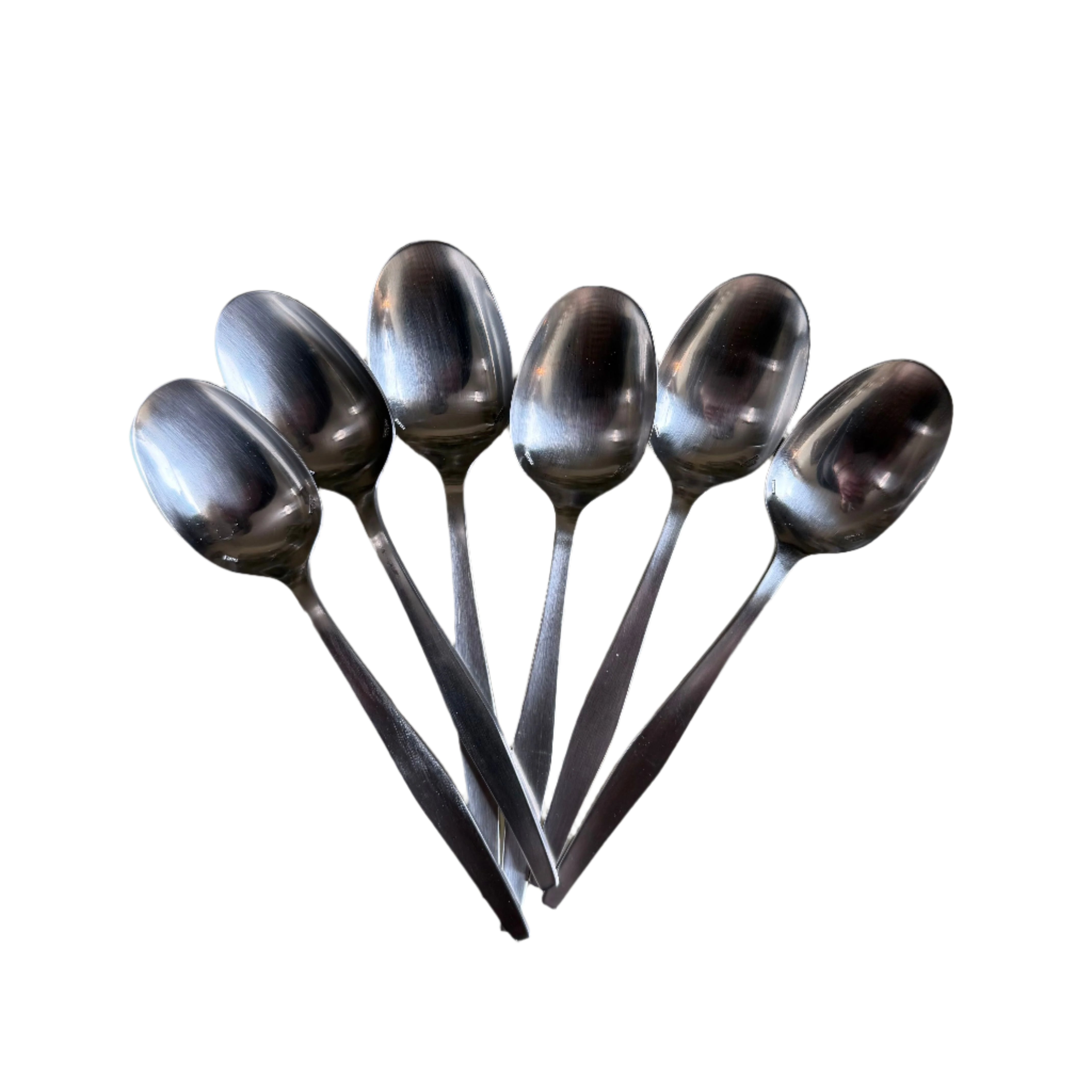 Christofle Alpha Stainless Steel Dessert Spoon Set of 6 2414014