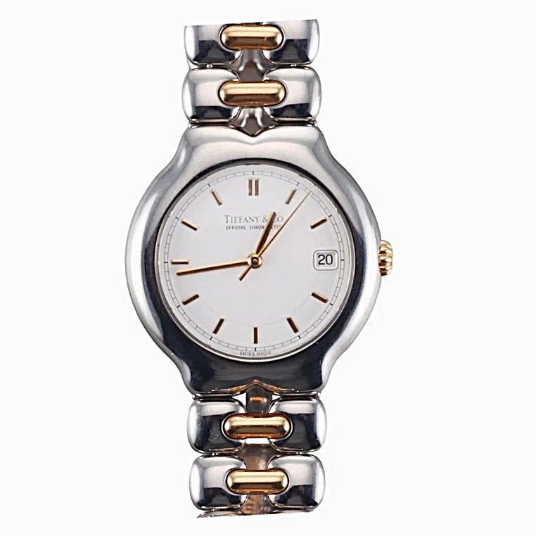 Tiffany & Co Tesoro Two Tone Chronometer Automatic Watch M0212