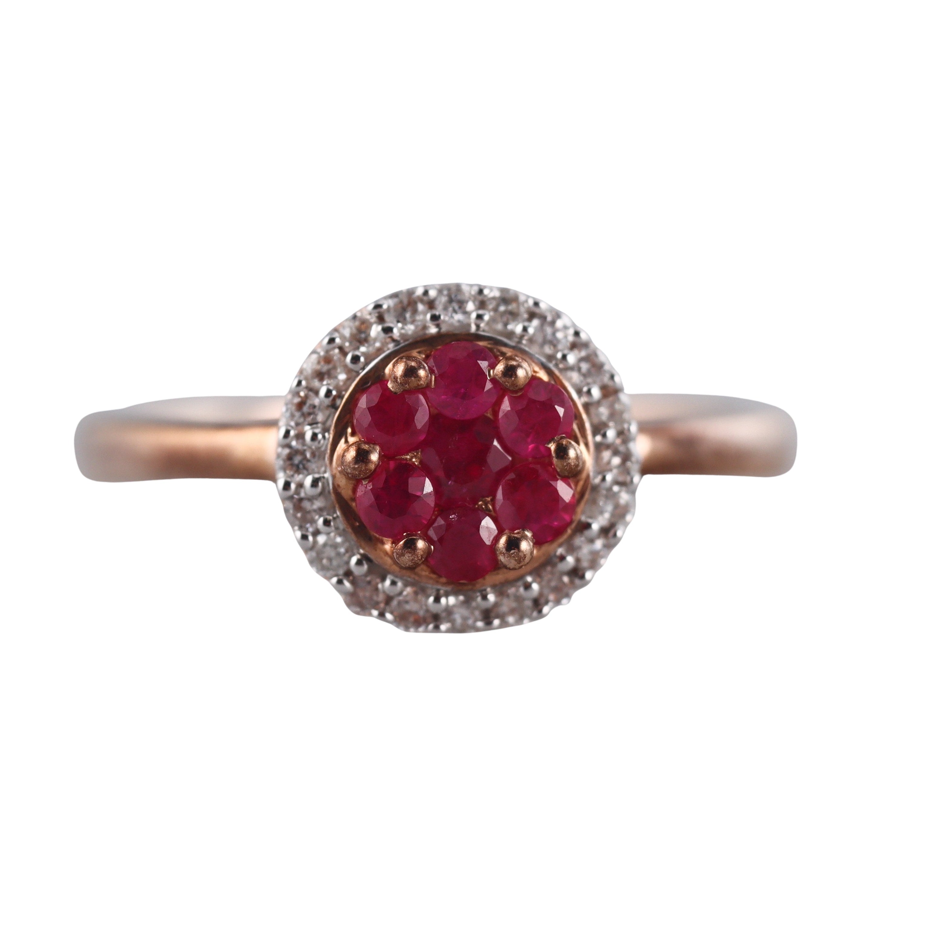 Kallati Gold Ruby Diamond Ring