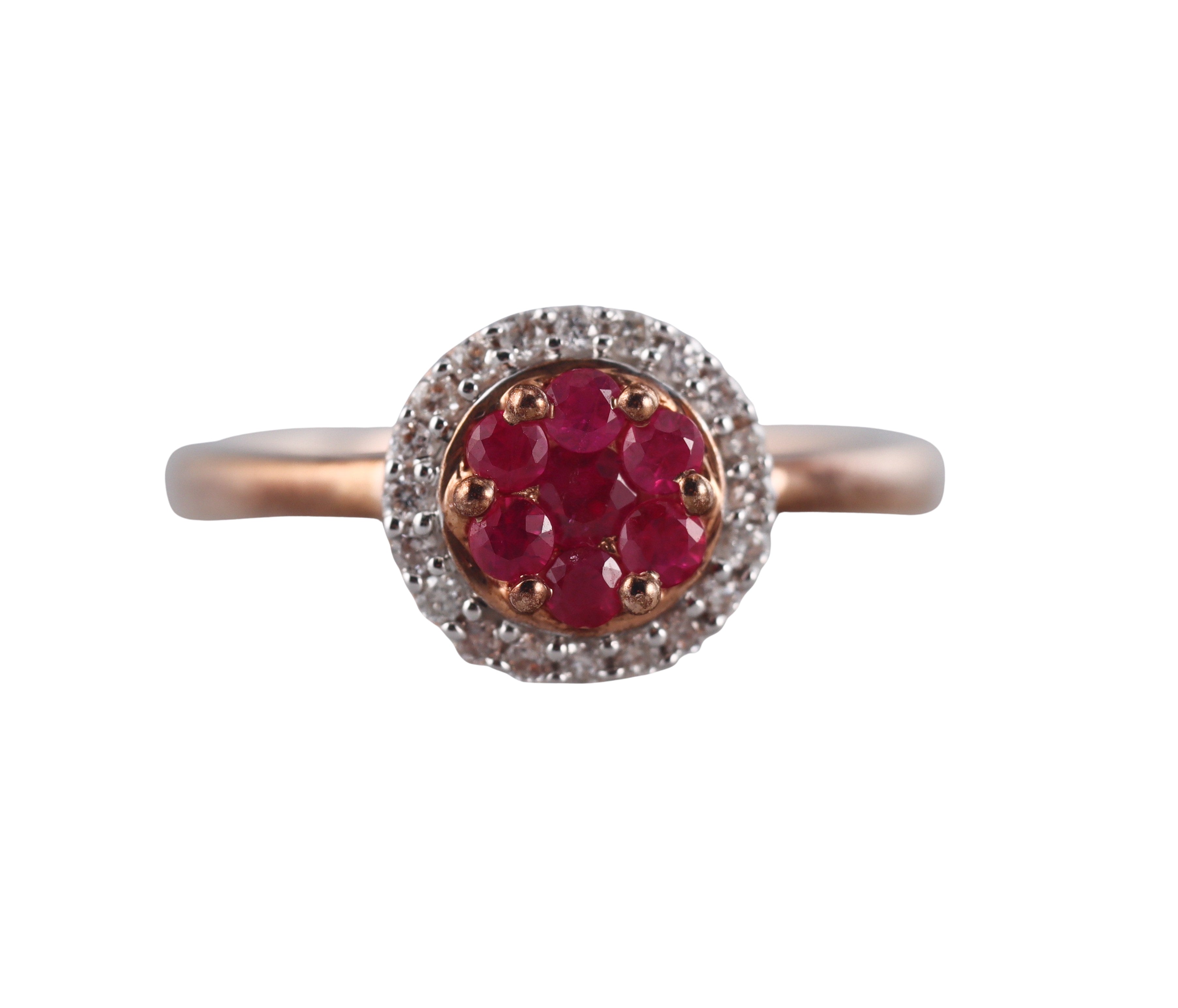 Kallati Gold Ruby Diamond Ring