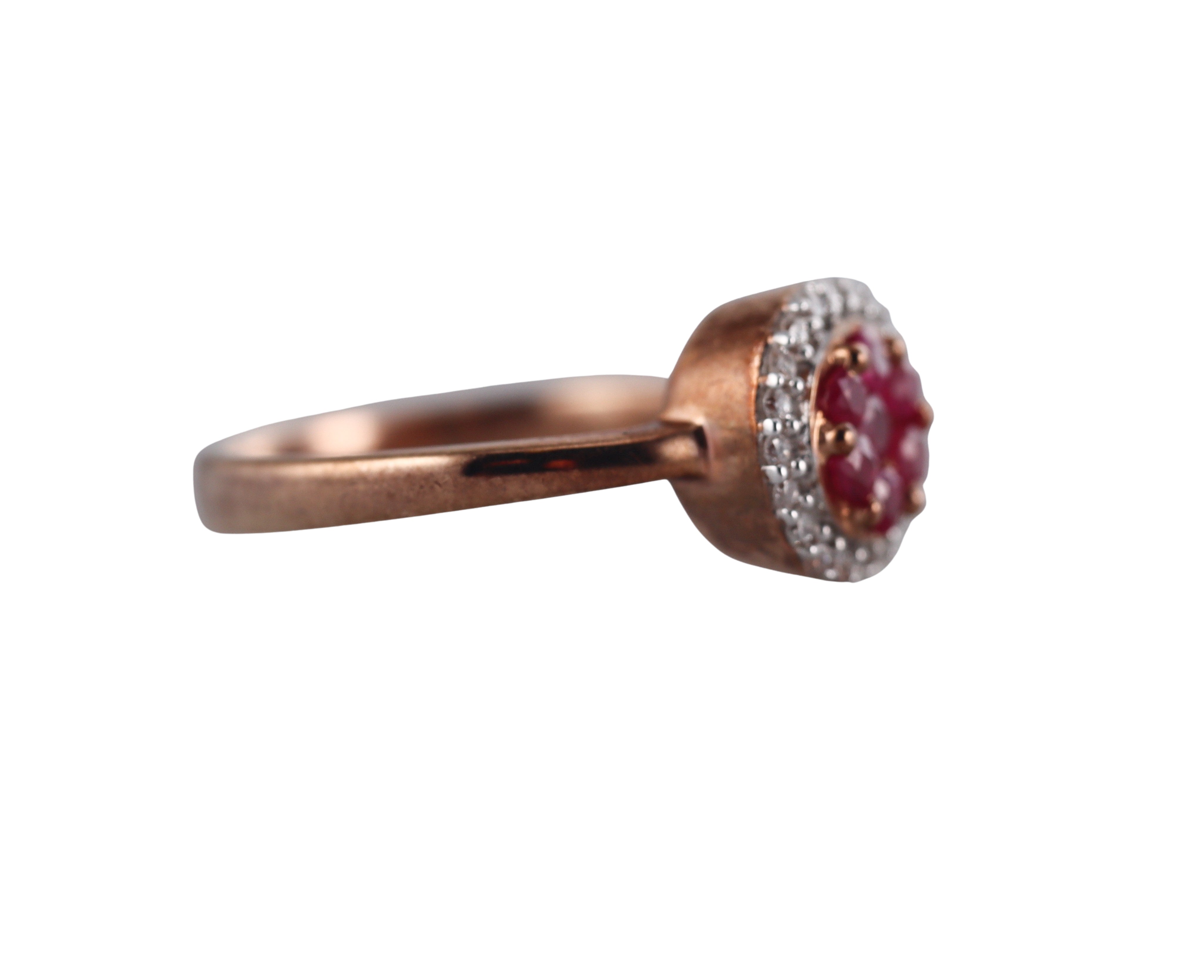 Kallati Gold Ruby Diamond Ring