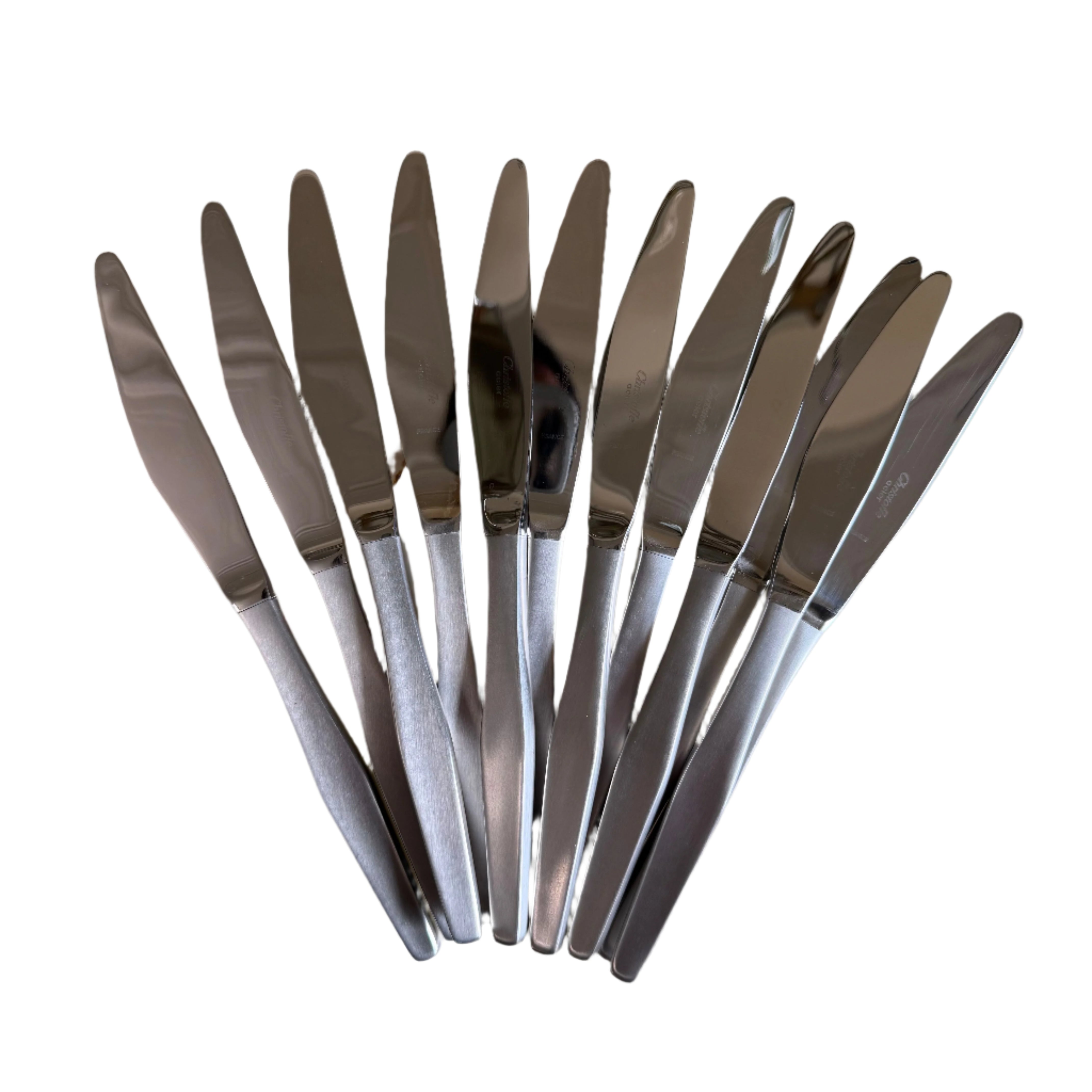 Christofle Alpha Stainless Steel Dessert Knife Set of 12 2414010