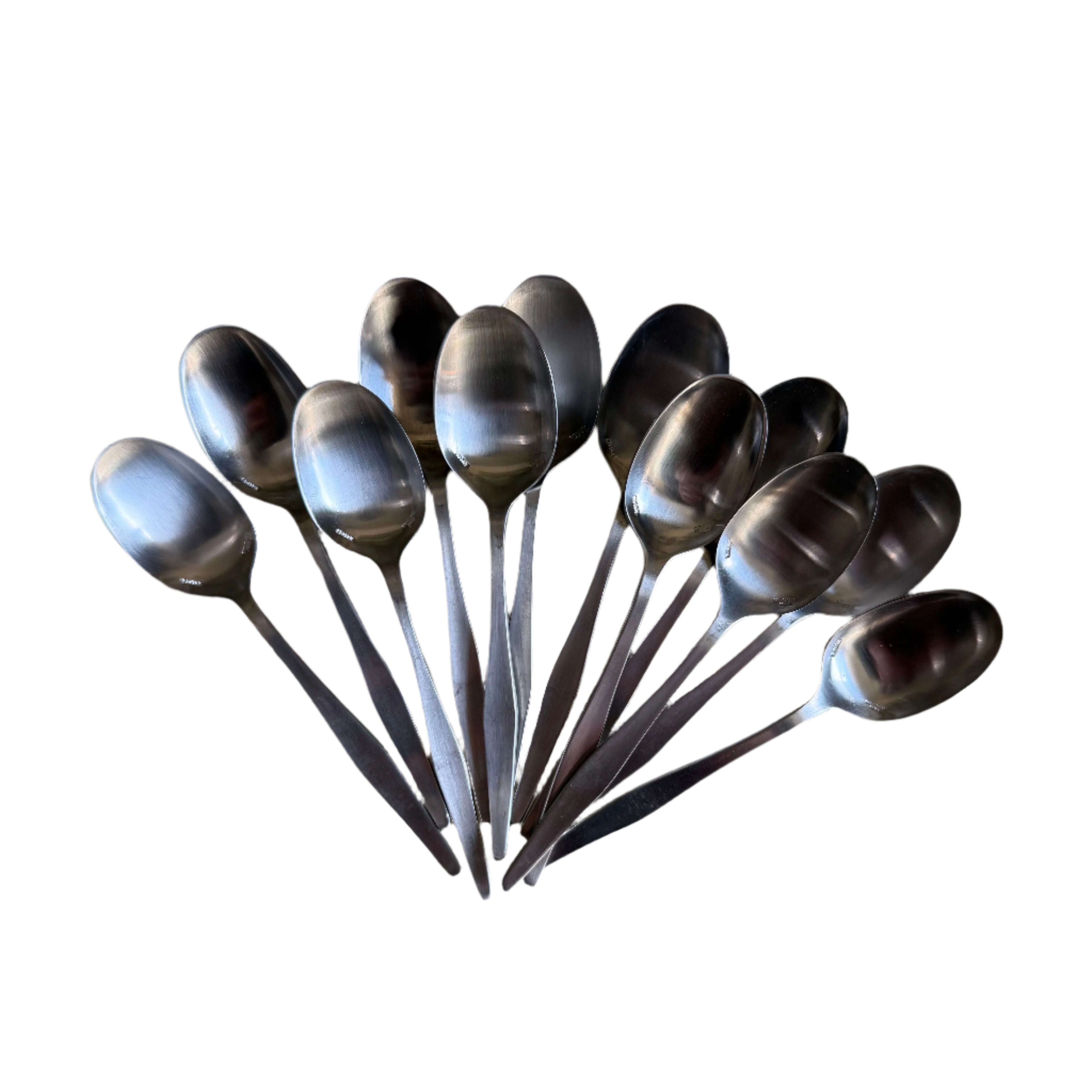 Christofle Alpha Stainless Steel Demitasse Spoon Set of 12