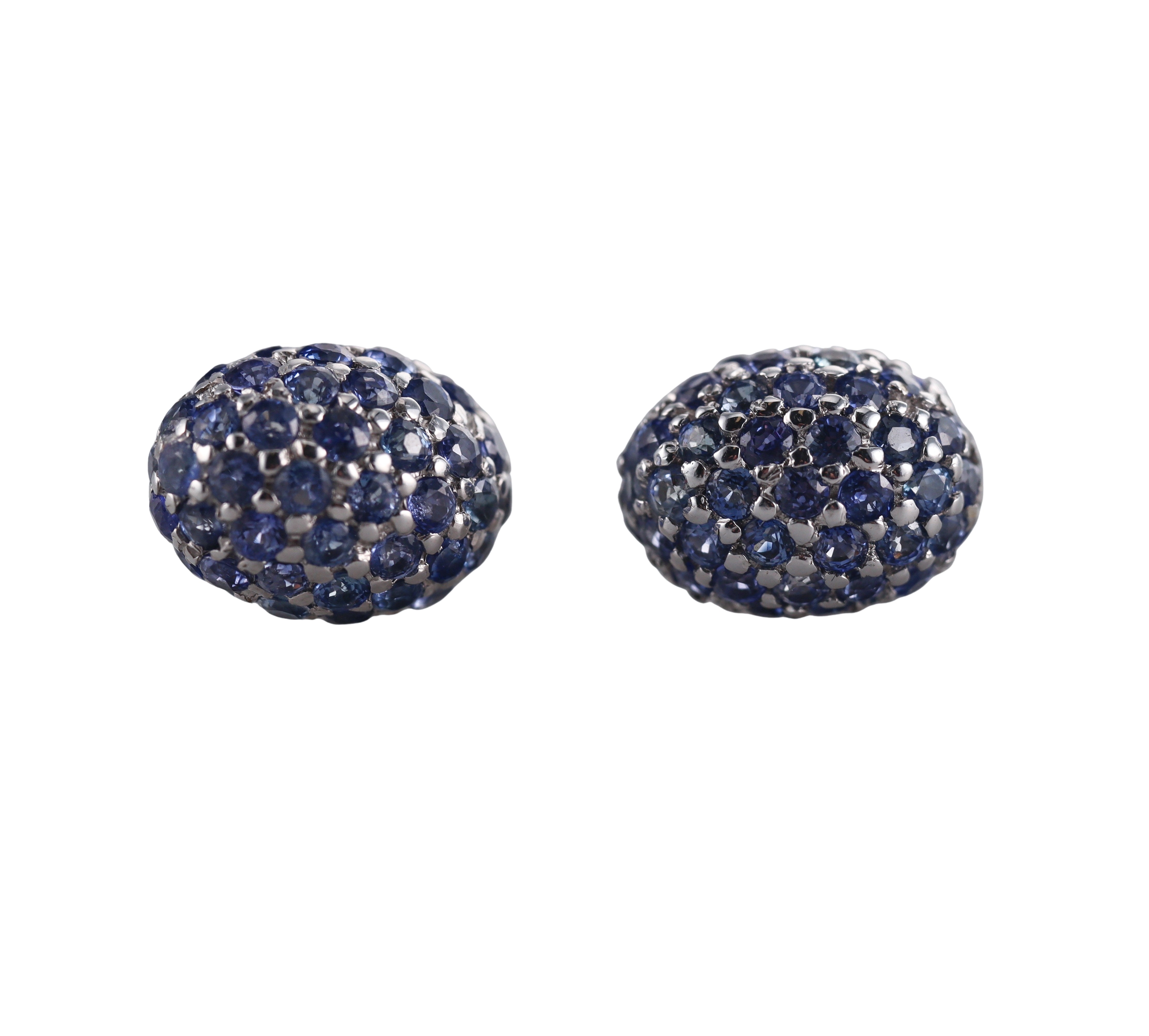 18k Gold Roberto Coin Sapphire Stud Earrings