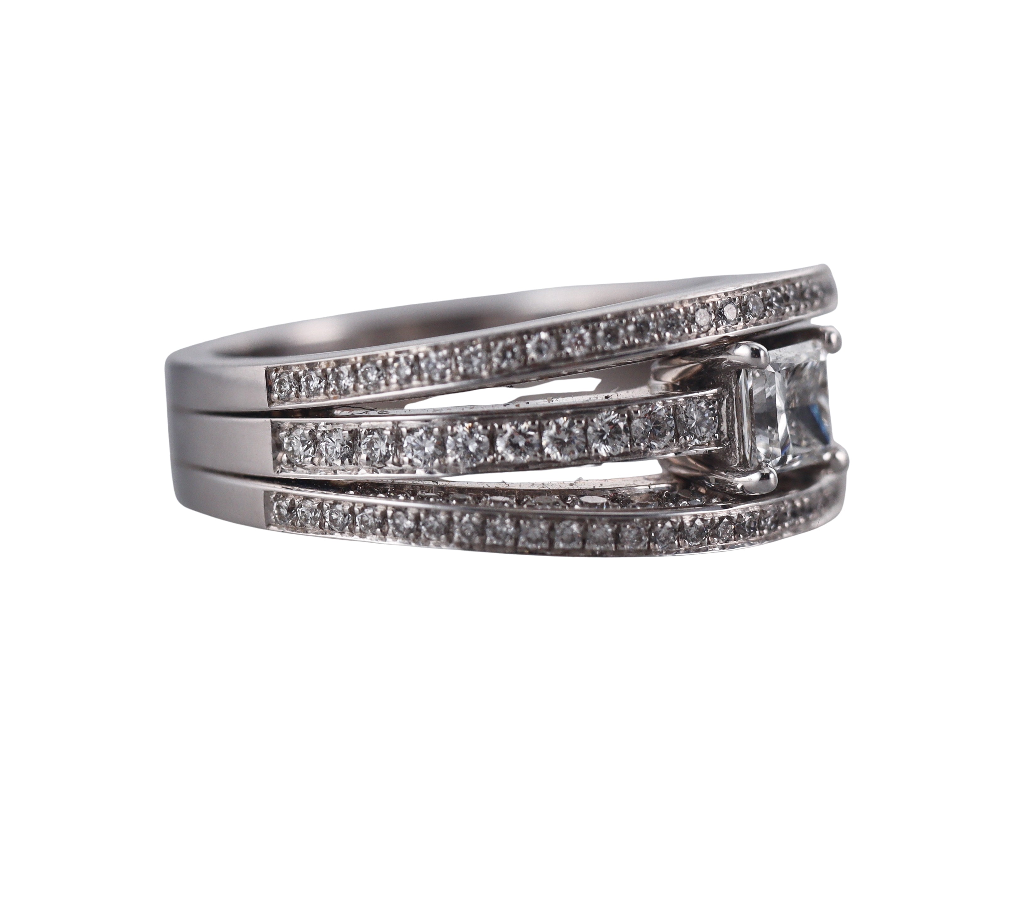 Bucherer 18k White Gold Diamond Ring