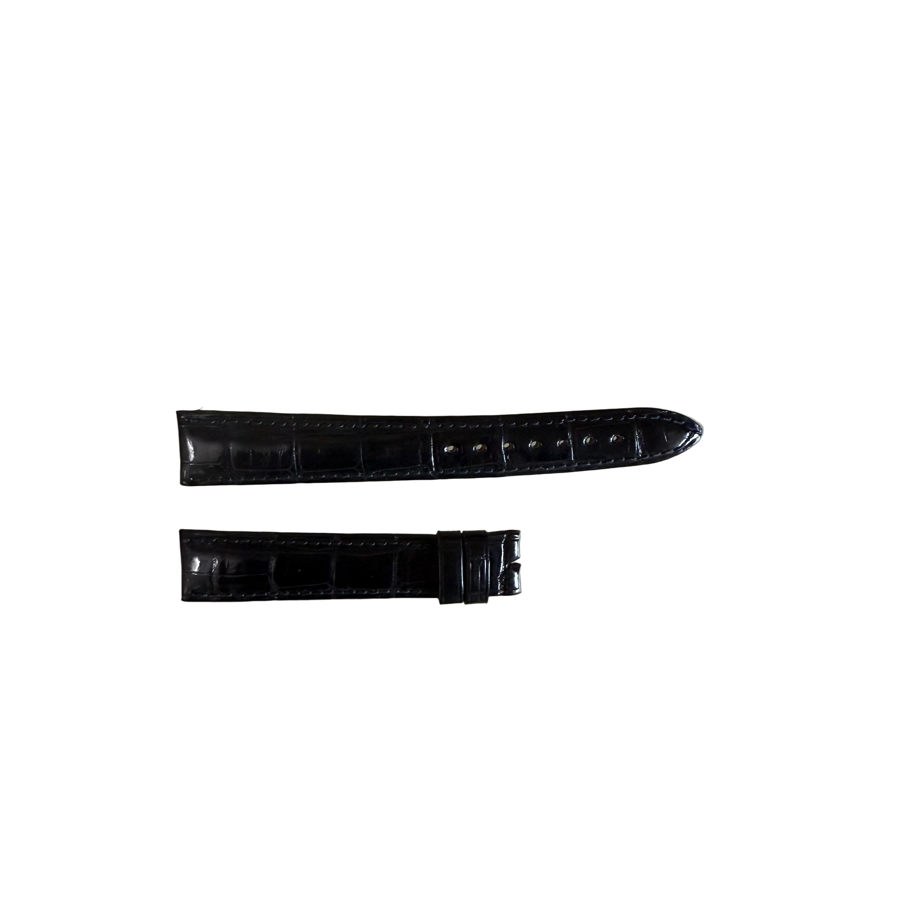 Authentic Breguet Black Crocodile Watch Strap Band 16mm Padded & Stitched