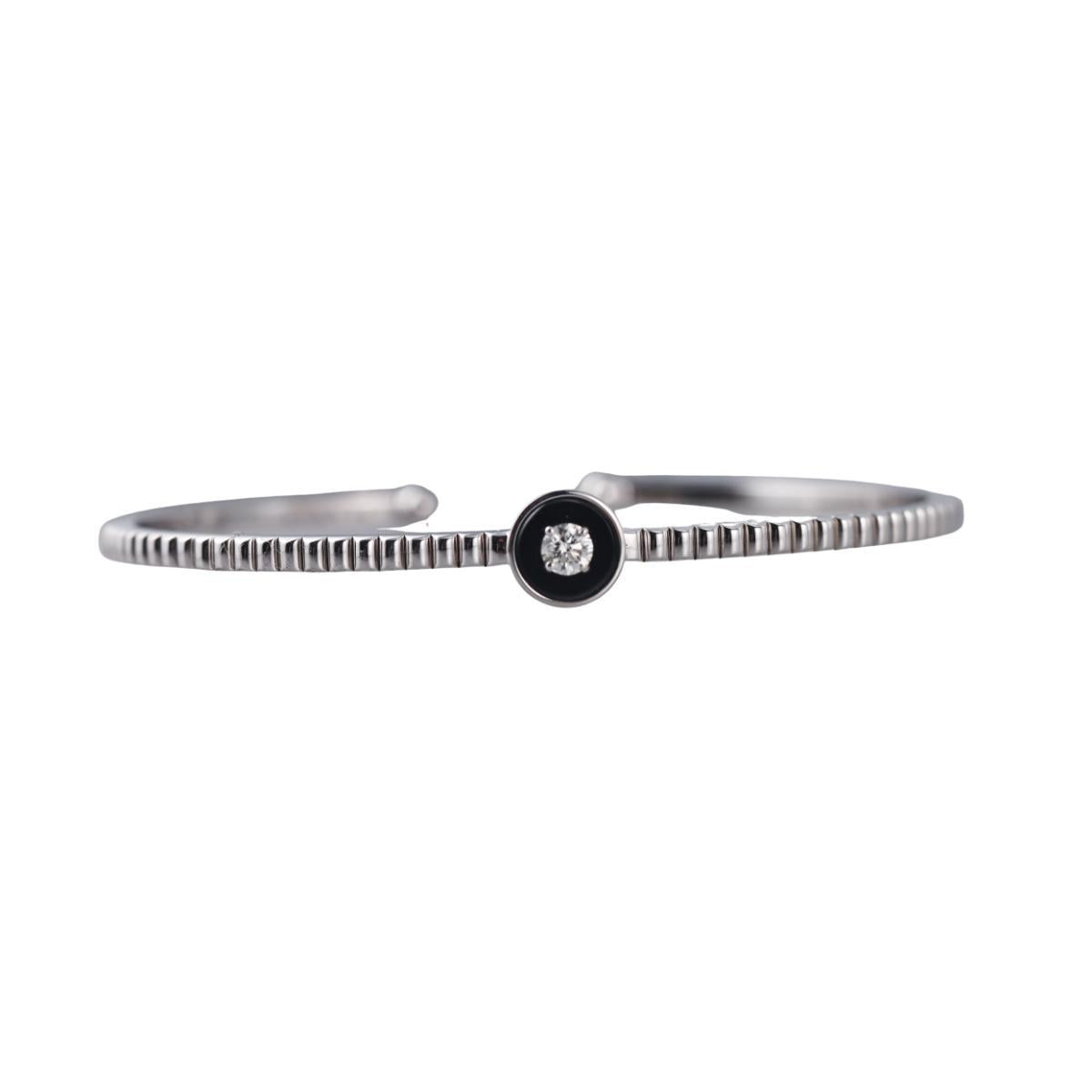 Marli 18k White Gold Diamond Cuff Bracelet