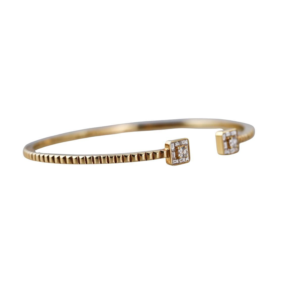 Marli 18k Gold Diamond Cuff Bracelet