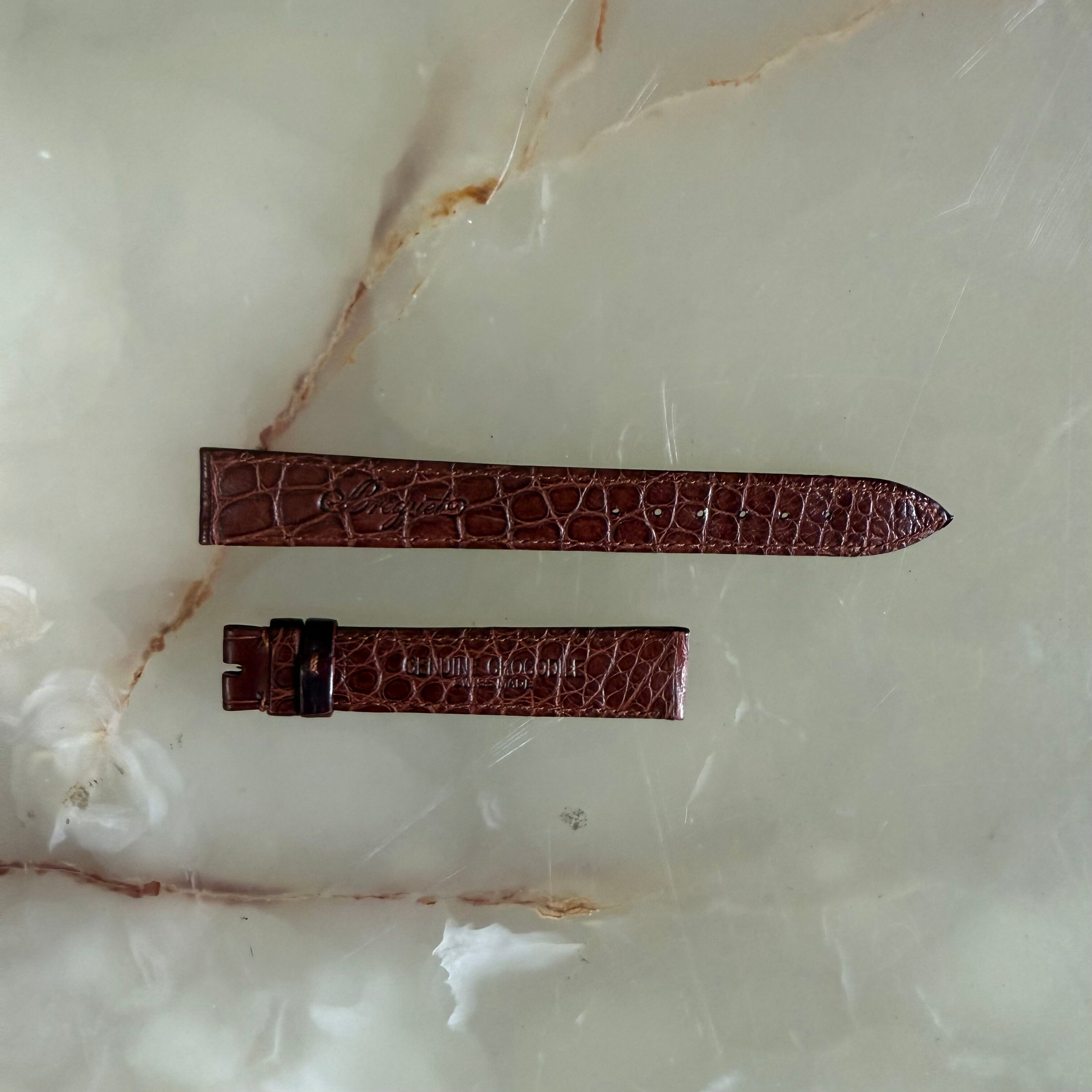 Authentic Breguet Brown Alligator Watch Strap Band 16.5mm Stitched