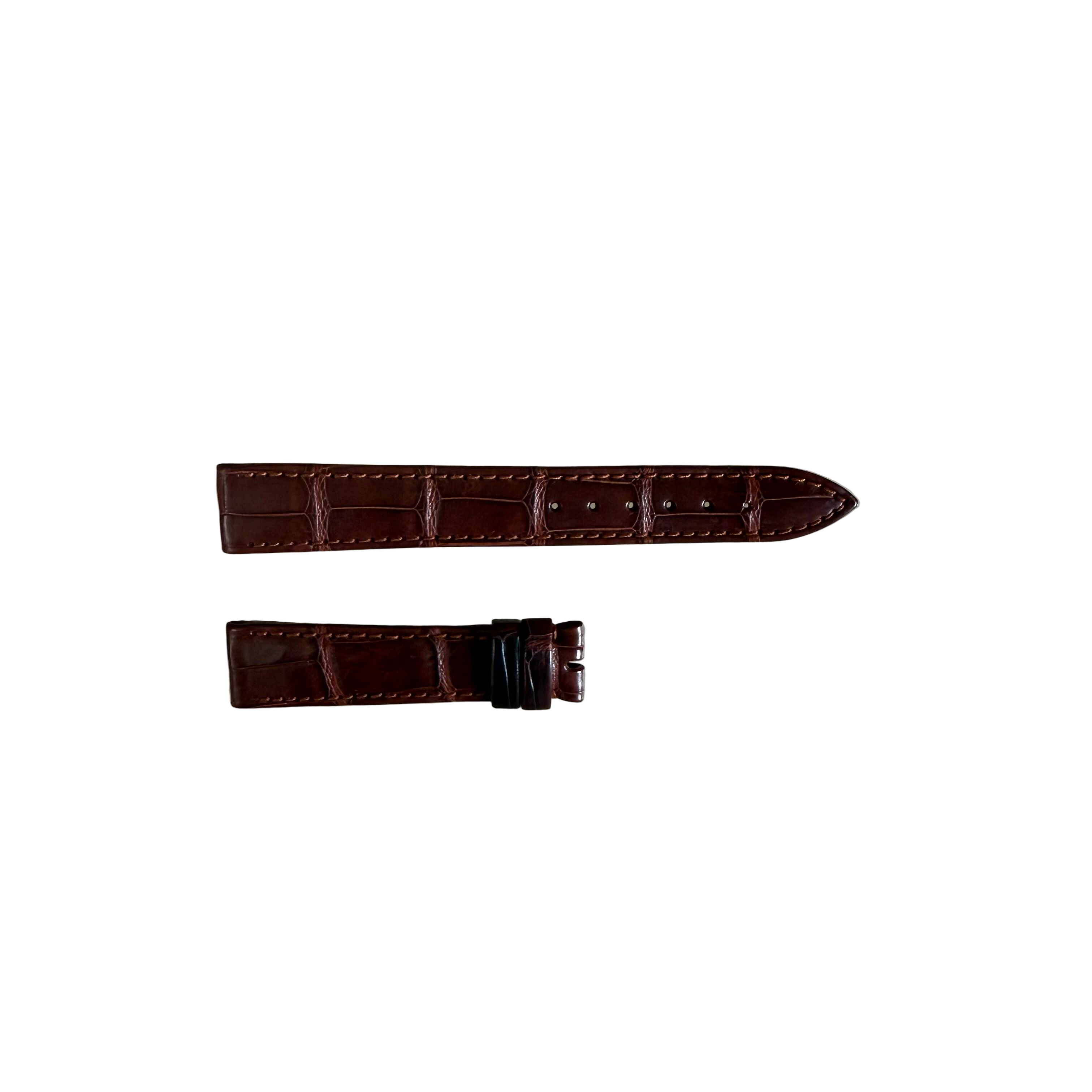 Authentic Breguet Brown Alligator Watch Strap Band 16mm Stitched