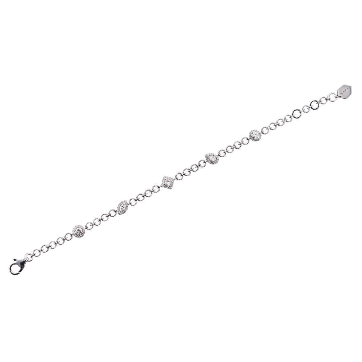 Marli 18k White Gold Diamond Bracelet