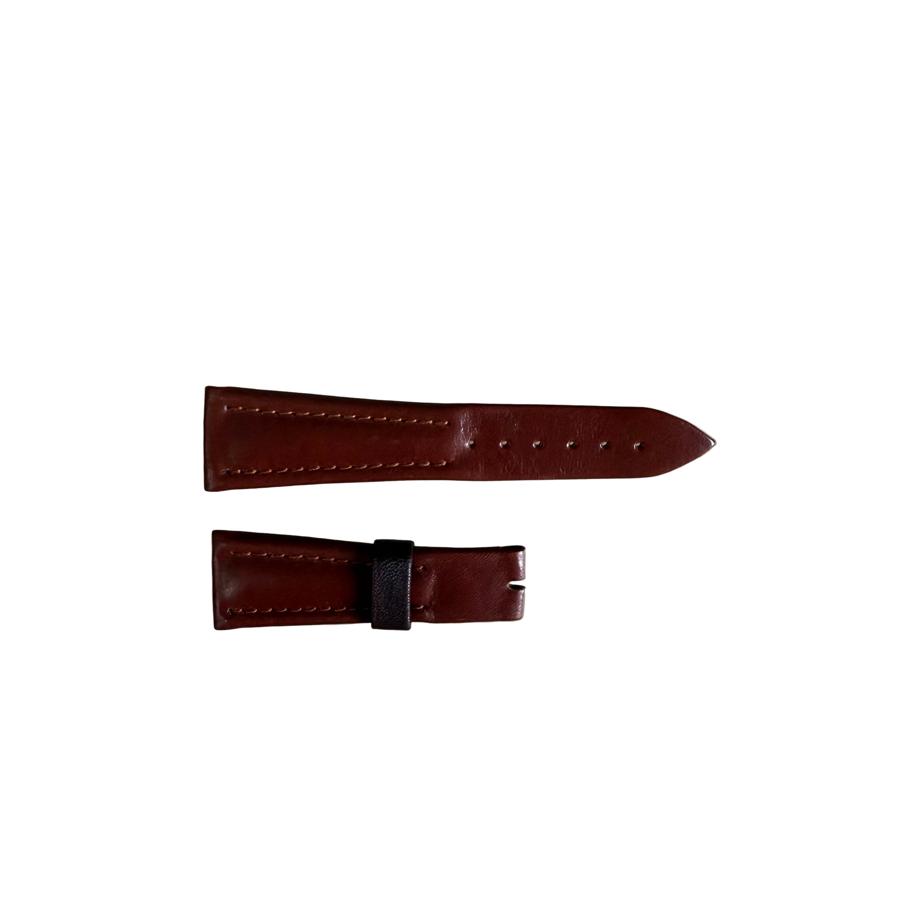 Authentic Breguet Brown Genuine Leather Watch Strap Band 21mm