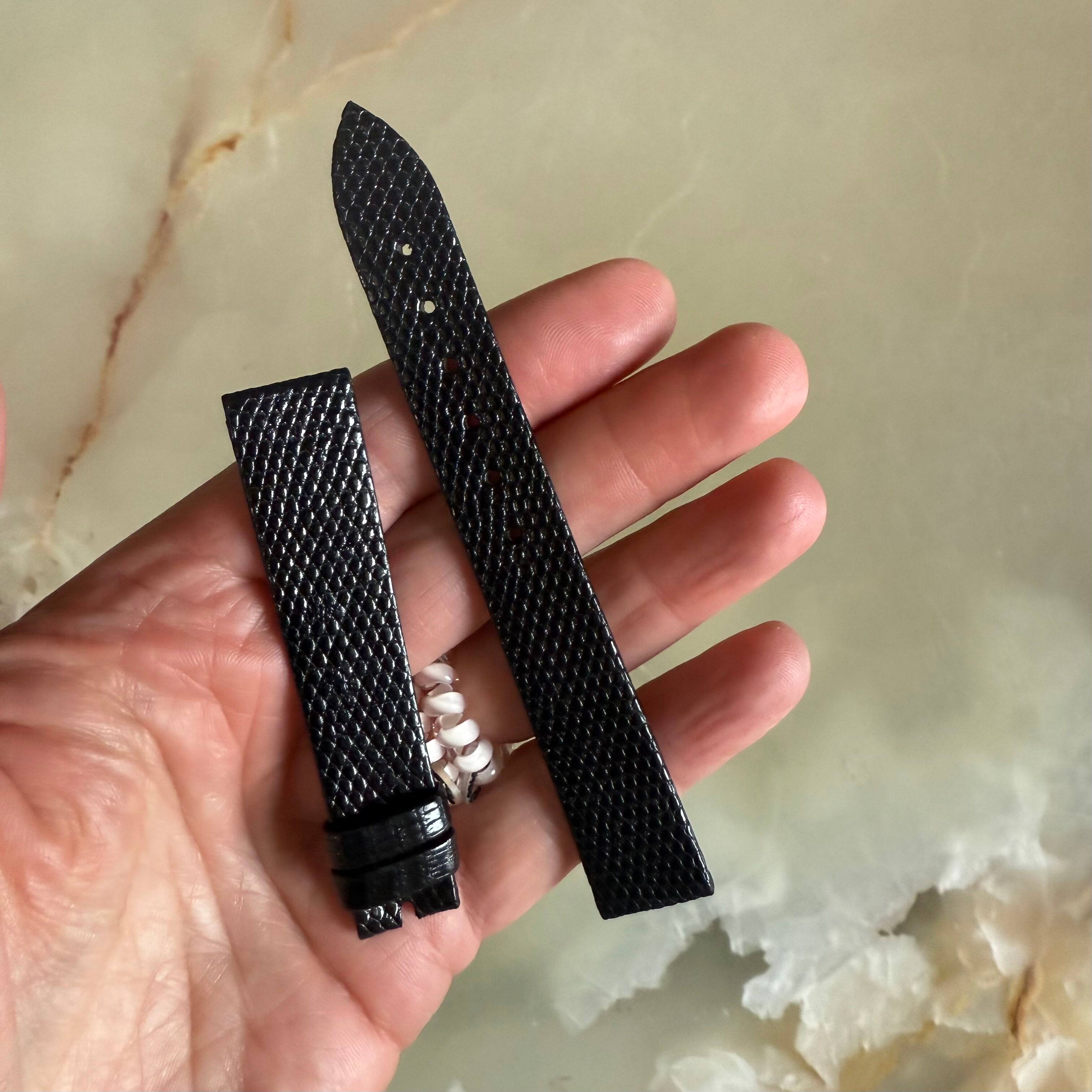 Authentic Breguet Black Lizard Watch Strap Band 16mm