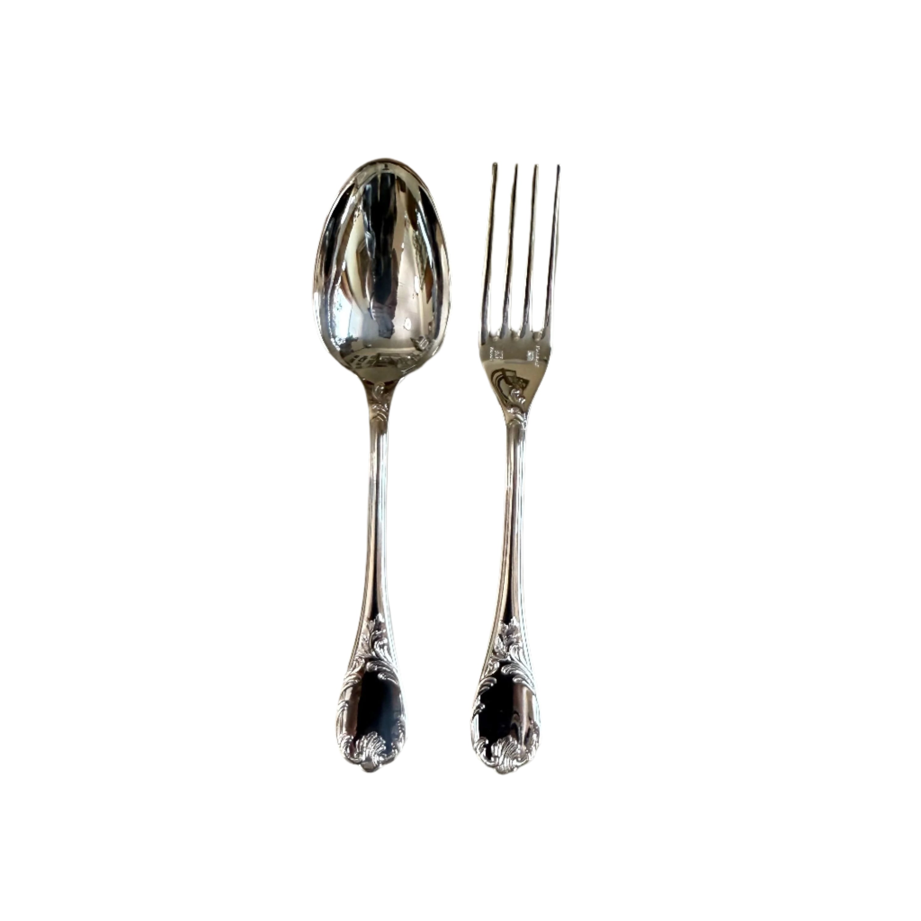 Christofle Marly Silver Plated Two-Piece Children’s Flatware Set