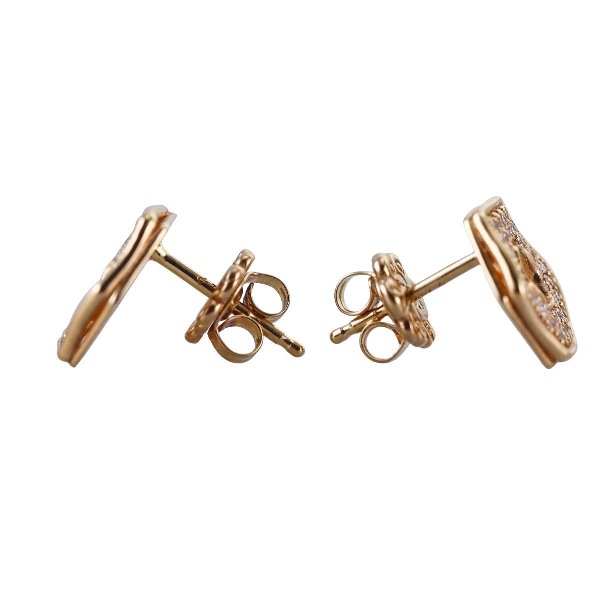 Marli 18k Yellow Gold Stud Earrings