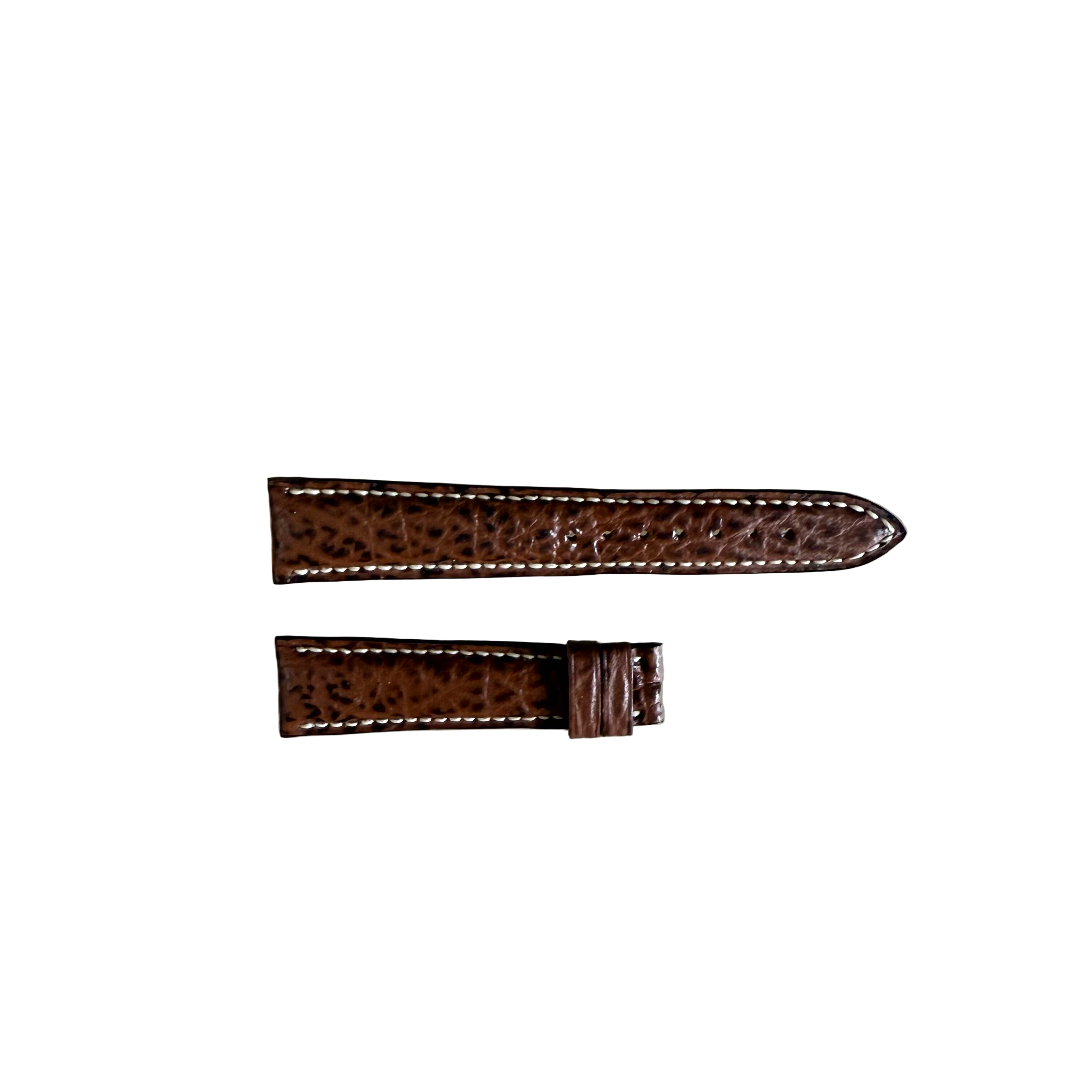 Authentic Breguet Brown Shark Watch Strap Band 18mm Padded & Stitched