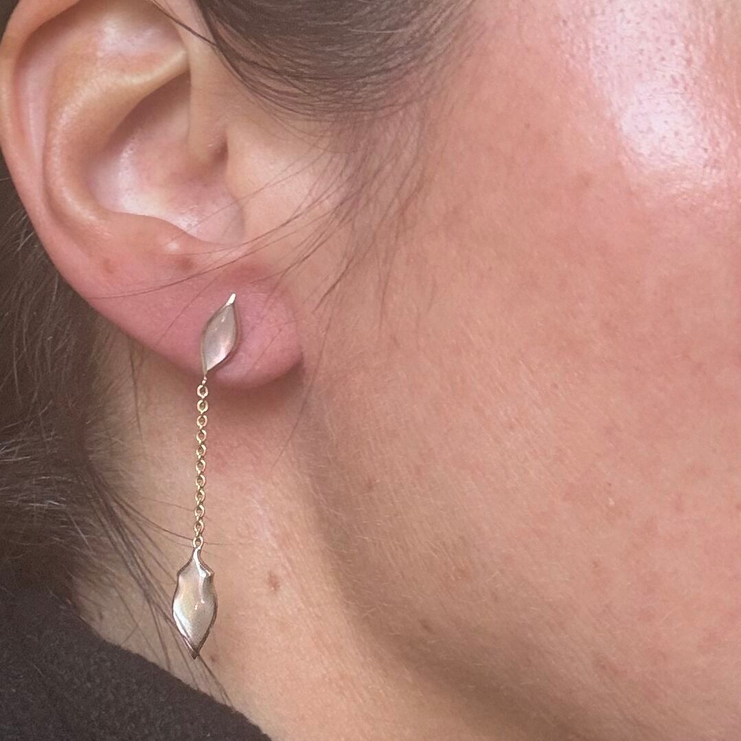 Kabana 14K Yellow Gold Mother of Pearl Drop Earrings