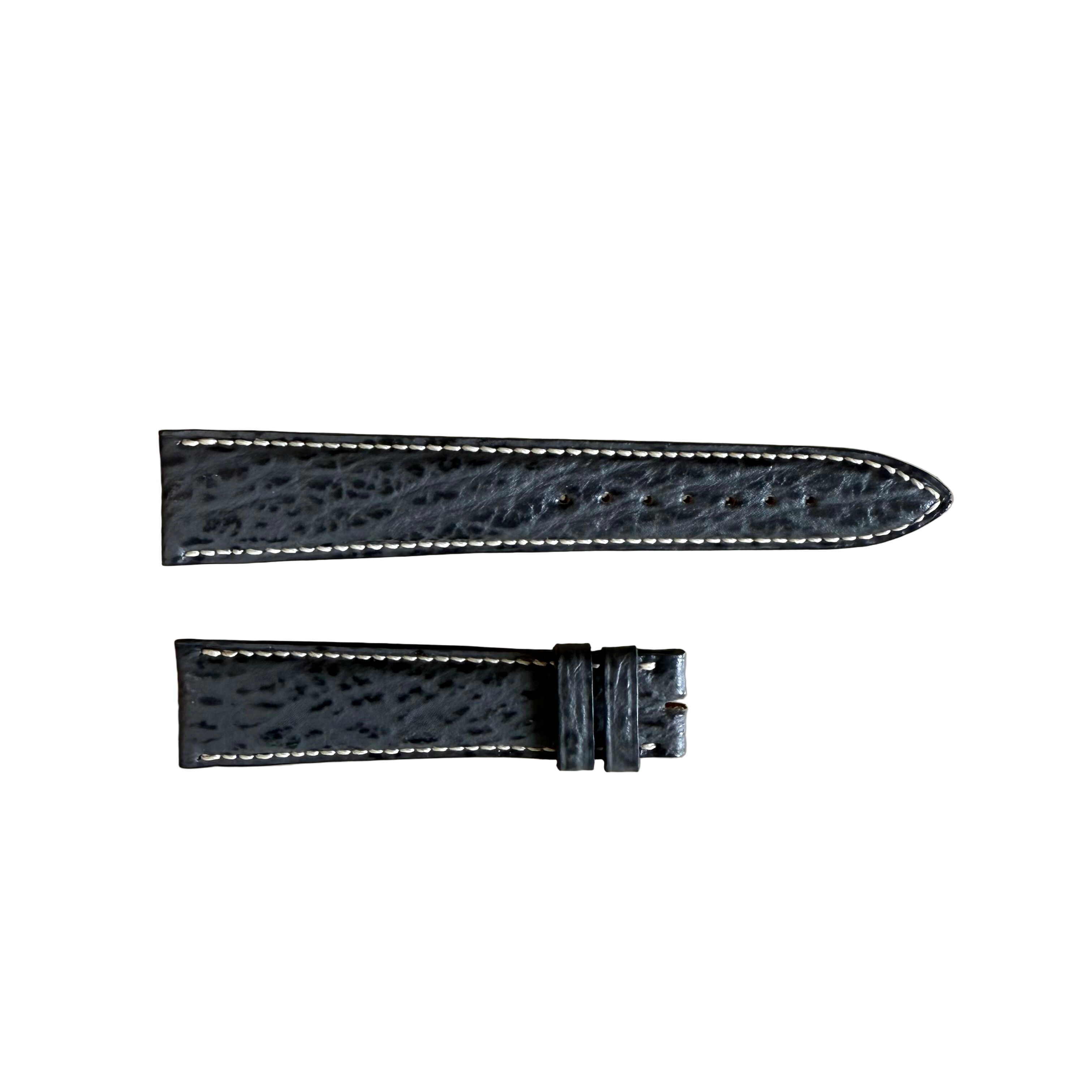 Authentic Breguet Grey Shark Watch Strap Band 19mm Padded & Stitched