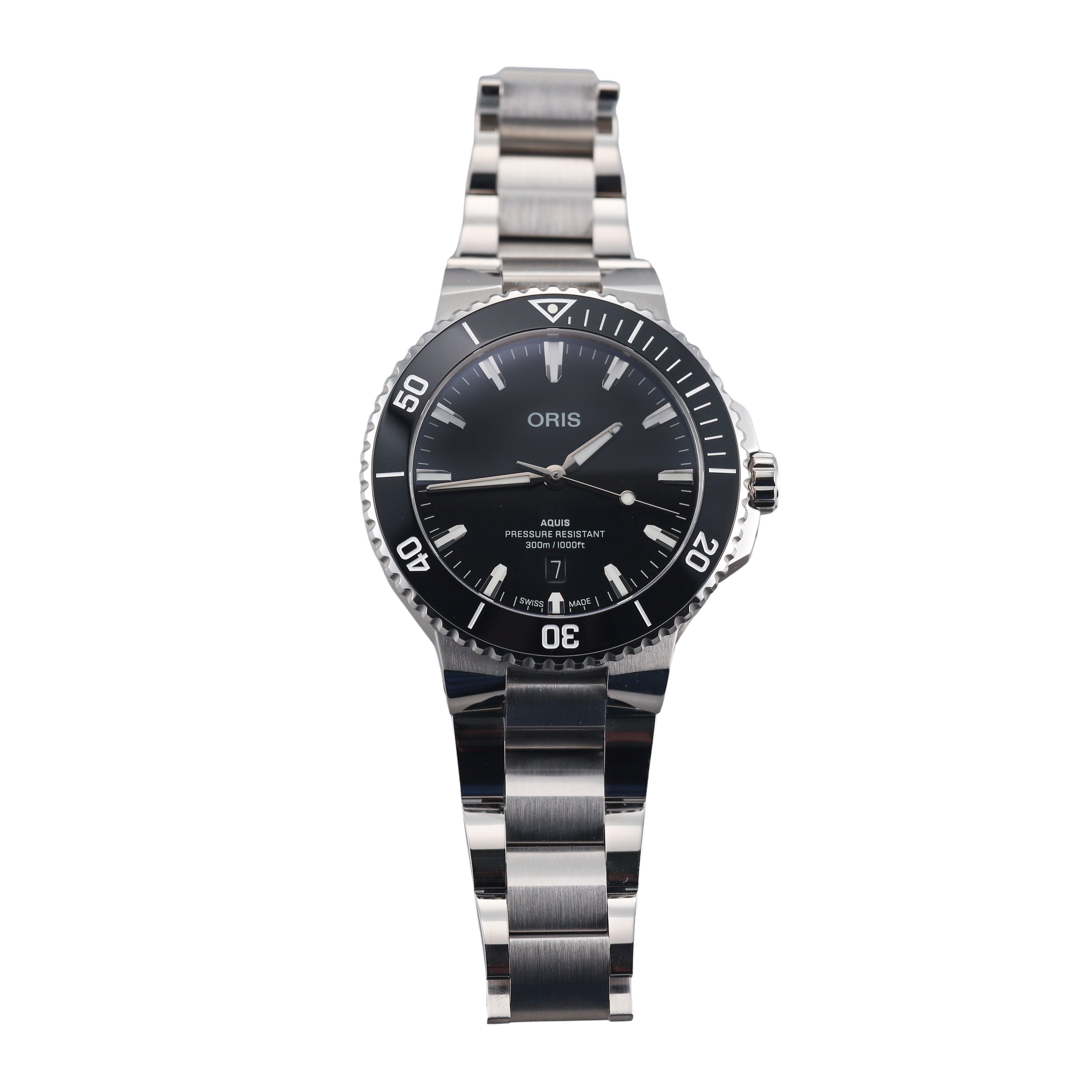 Oris Aquis Date Stainless Steel Automatic Diver Watch 01 733 7789 4154