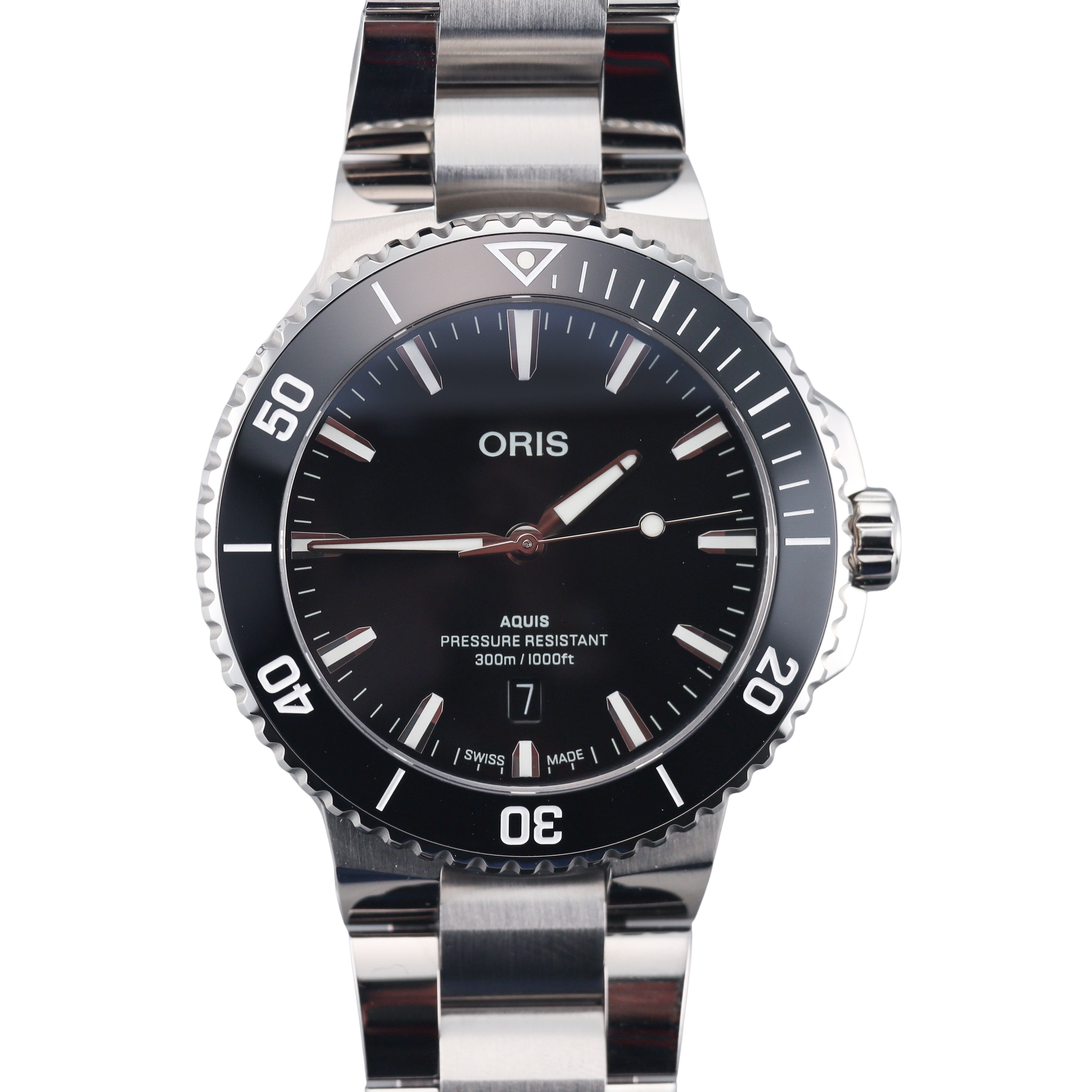 Oris Aquis Date Stainless Steel Automatic Diver Watch 01 733 7789 4154