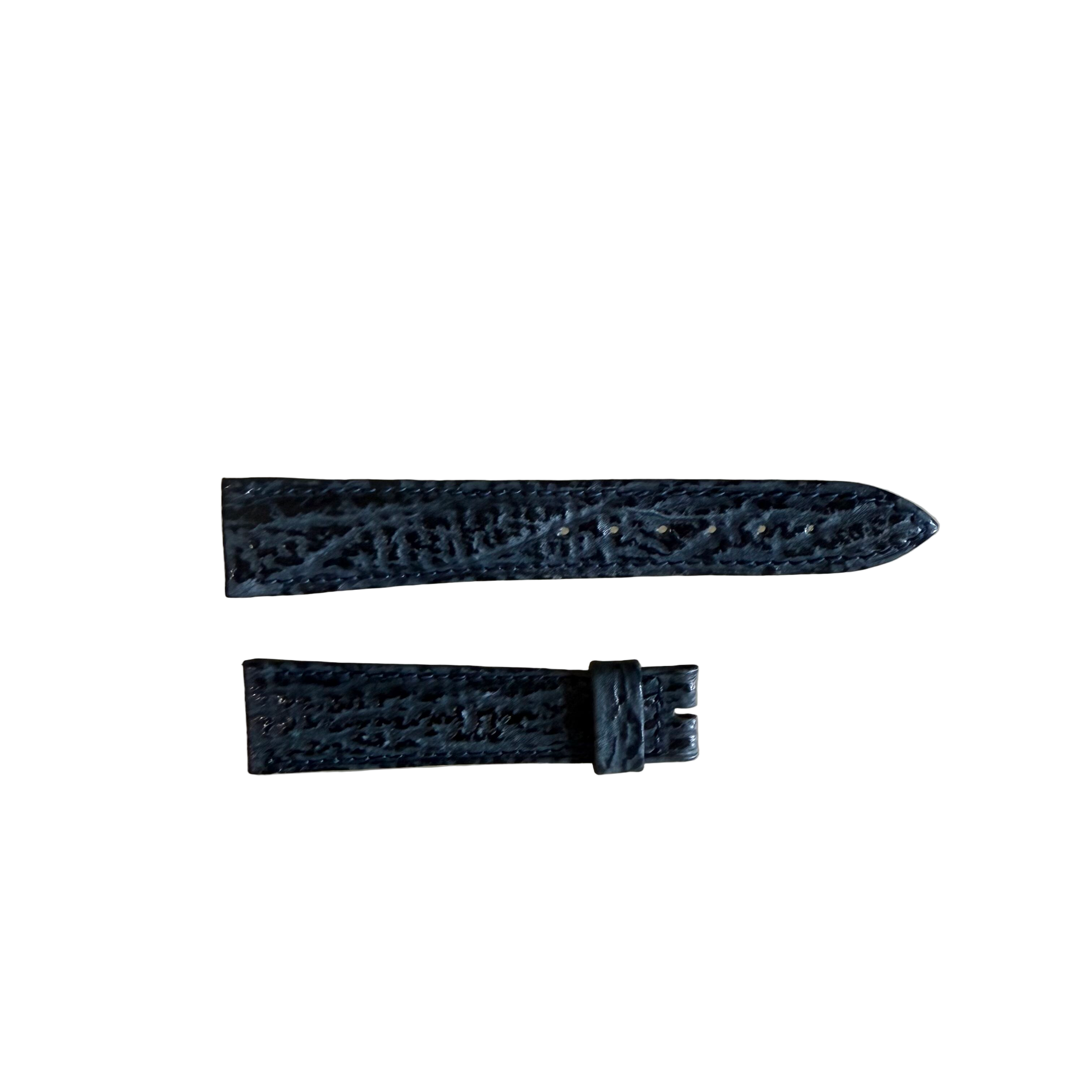 Authentic Breguet Blue Shark Watch Strap Band 19mm Padded & Stitched