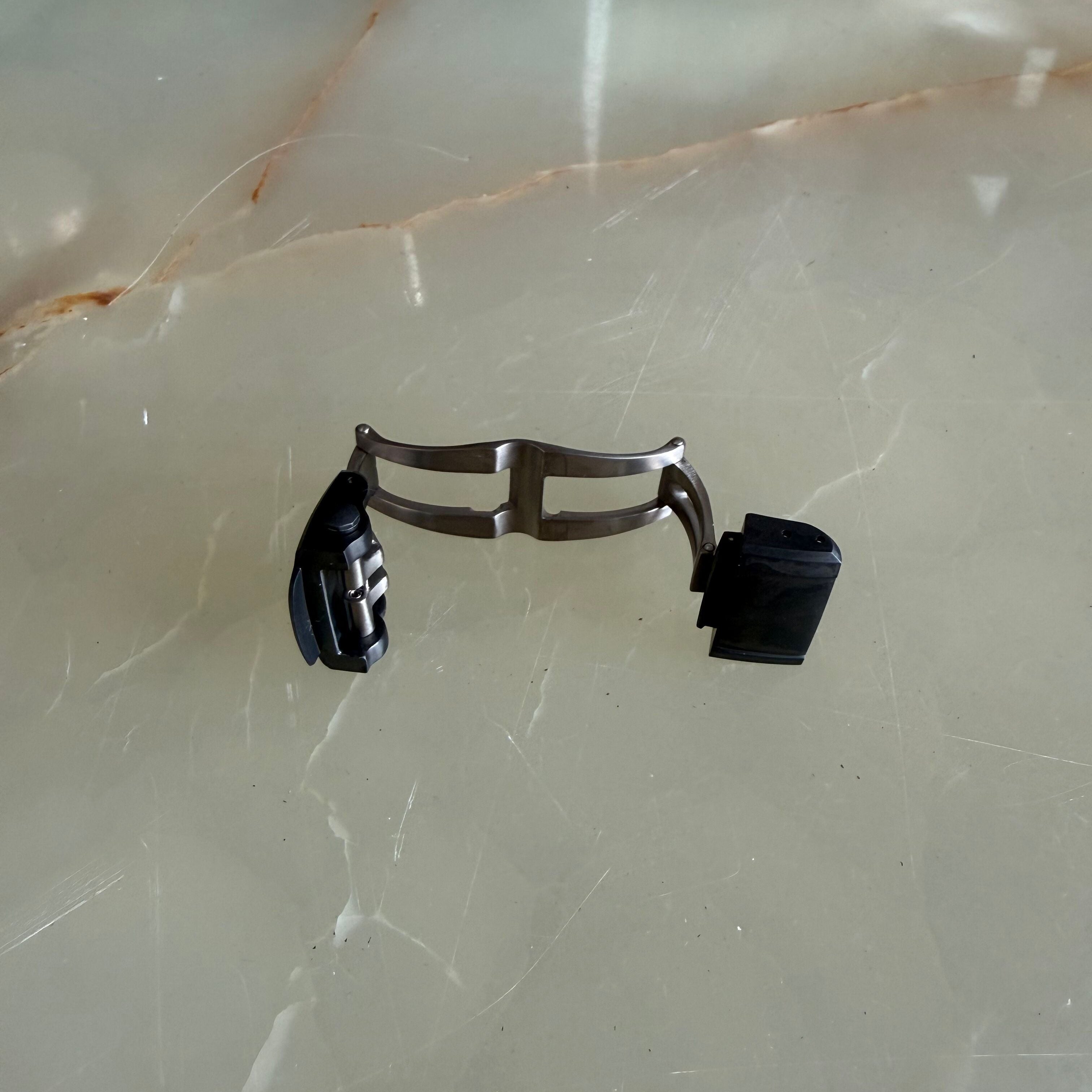 Authentic Girard Perregaux Stainless Steel Dark Grey Clasp Buckle 18mm