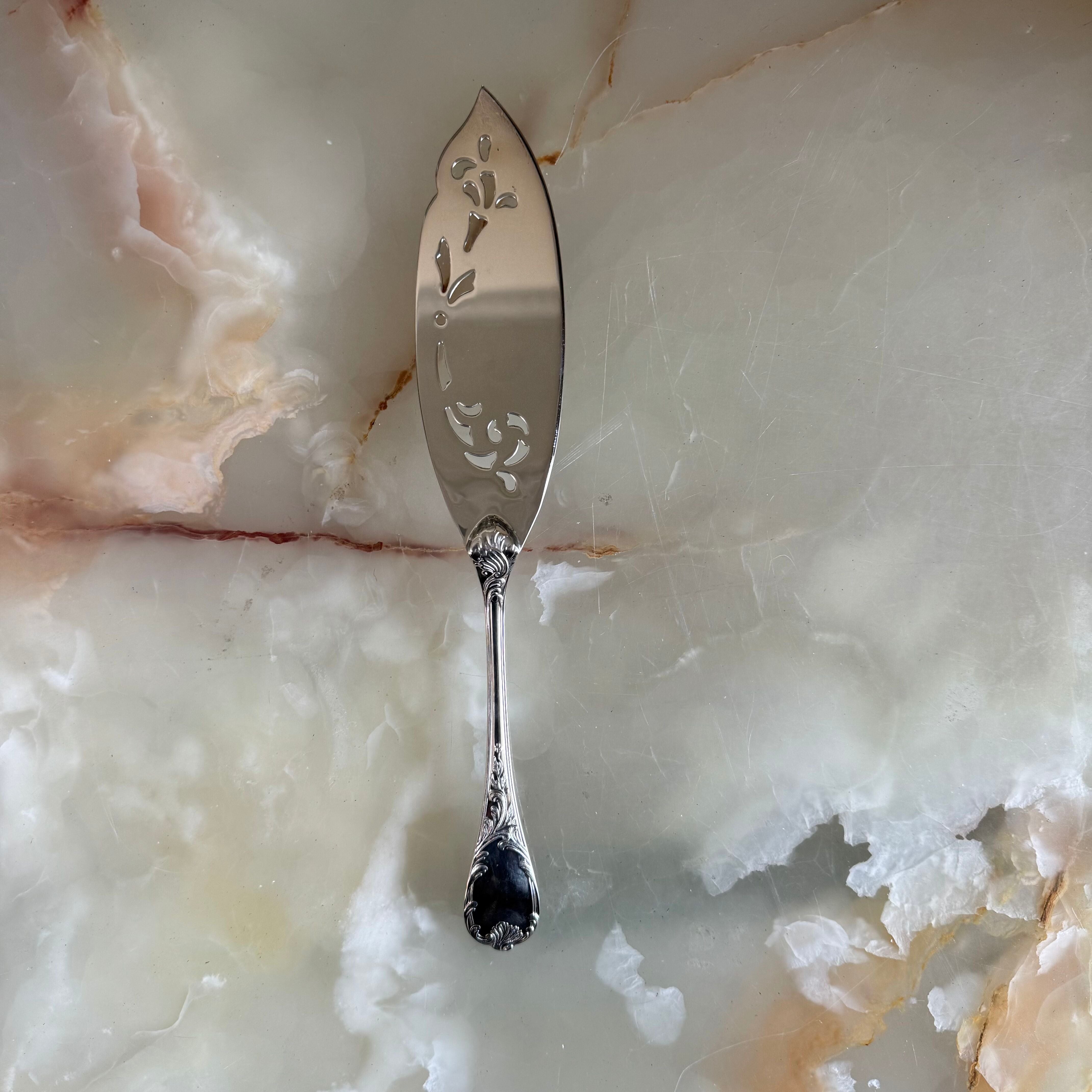 Christofle Marly Silver Plated Fish Serving Knife