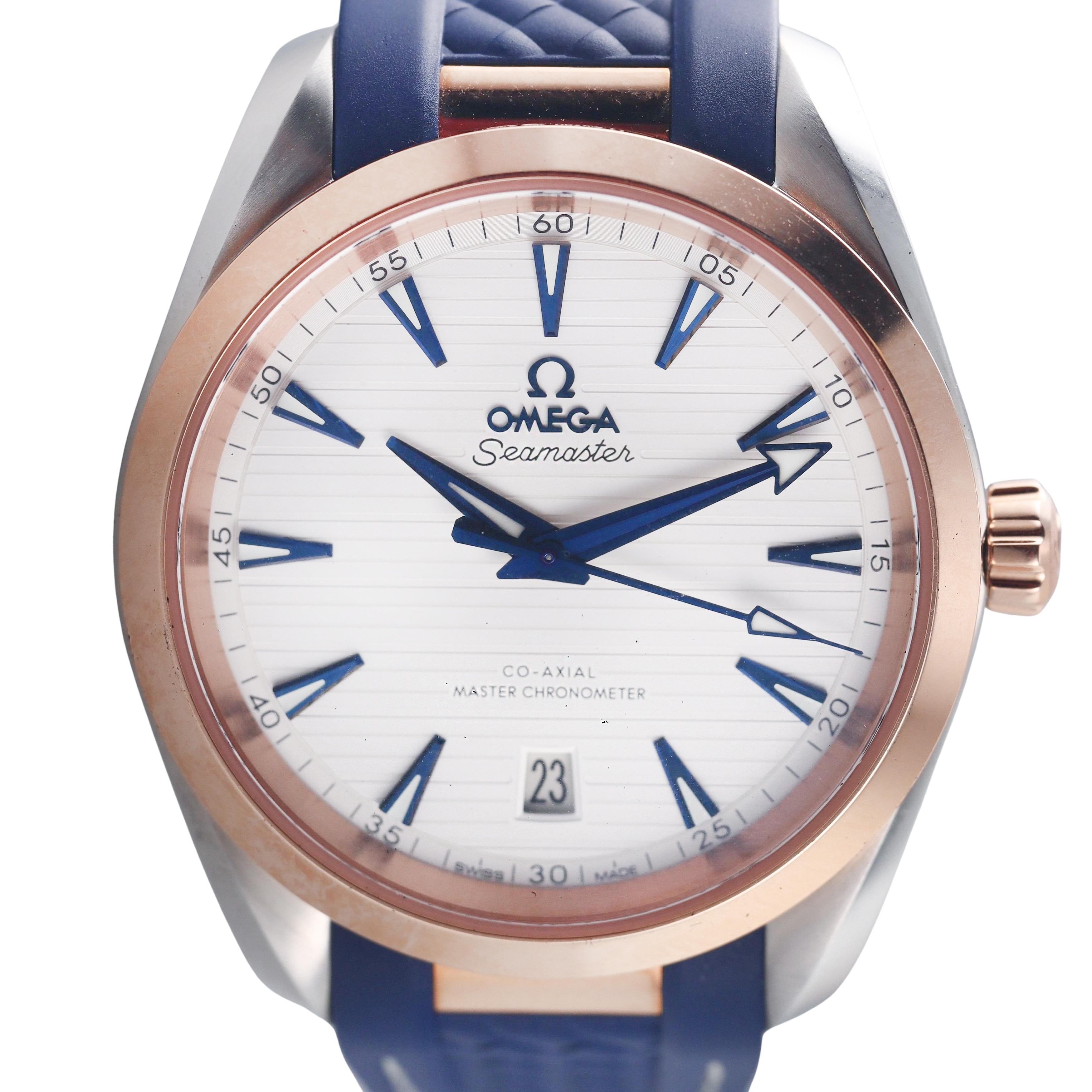 Omega Seamaster Aqua Terra Gold Steel Watch 220.22.38.20.02.001
