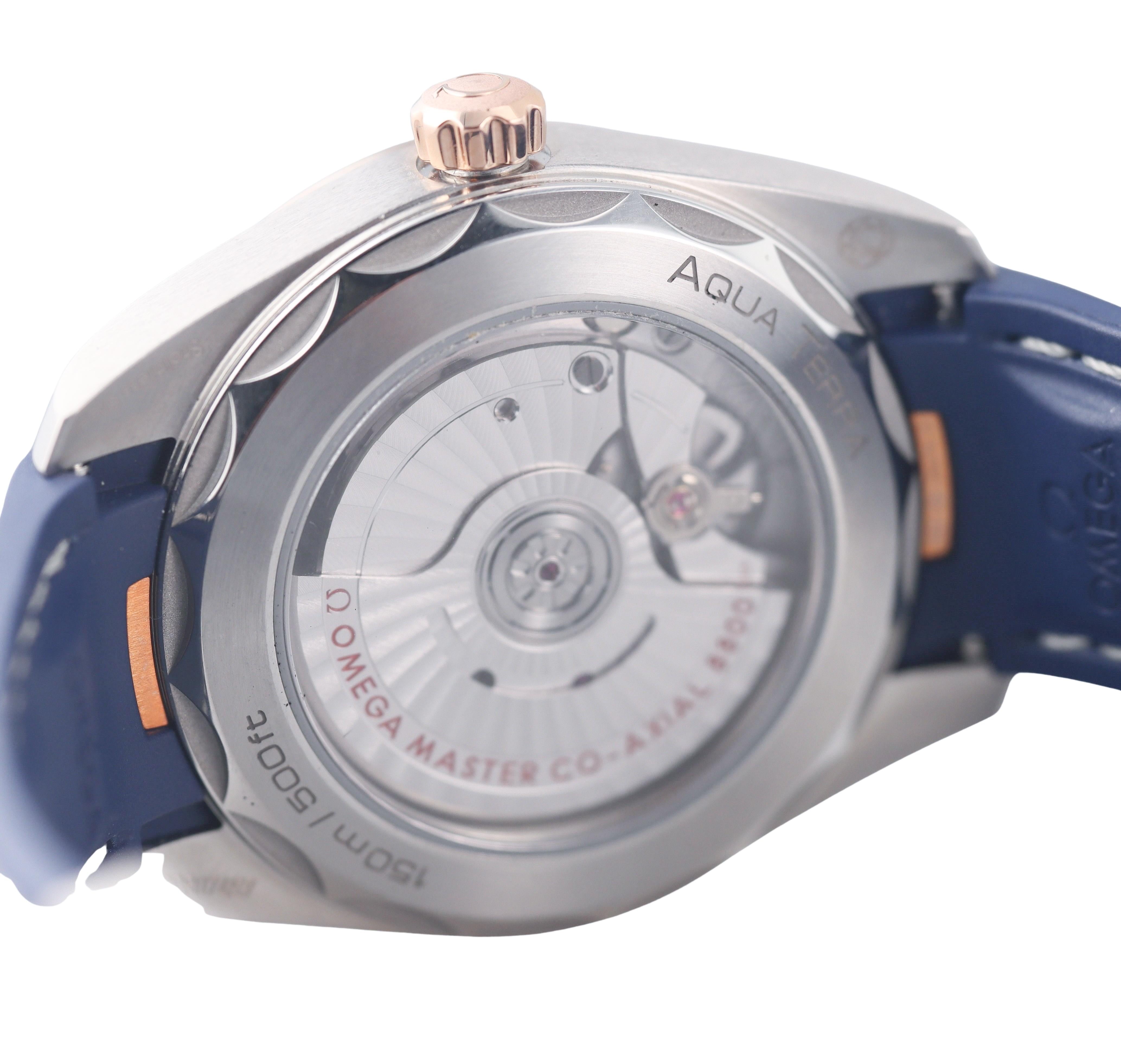 Omega Seamaster Aqua Terra Gold Steel Watch 220.22.38.20.02.001