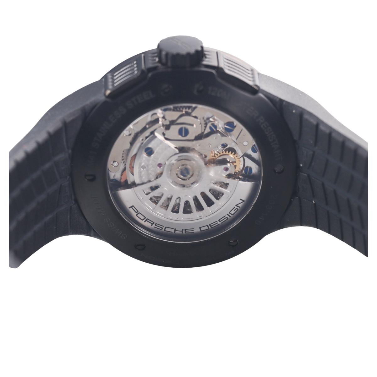 Porsche Design Flat Six Chronograph Red Dial Titanium Automatic Watch P6340