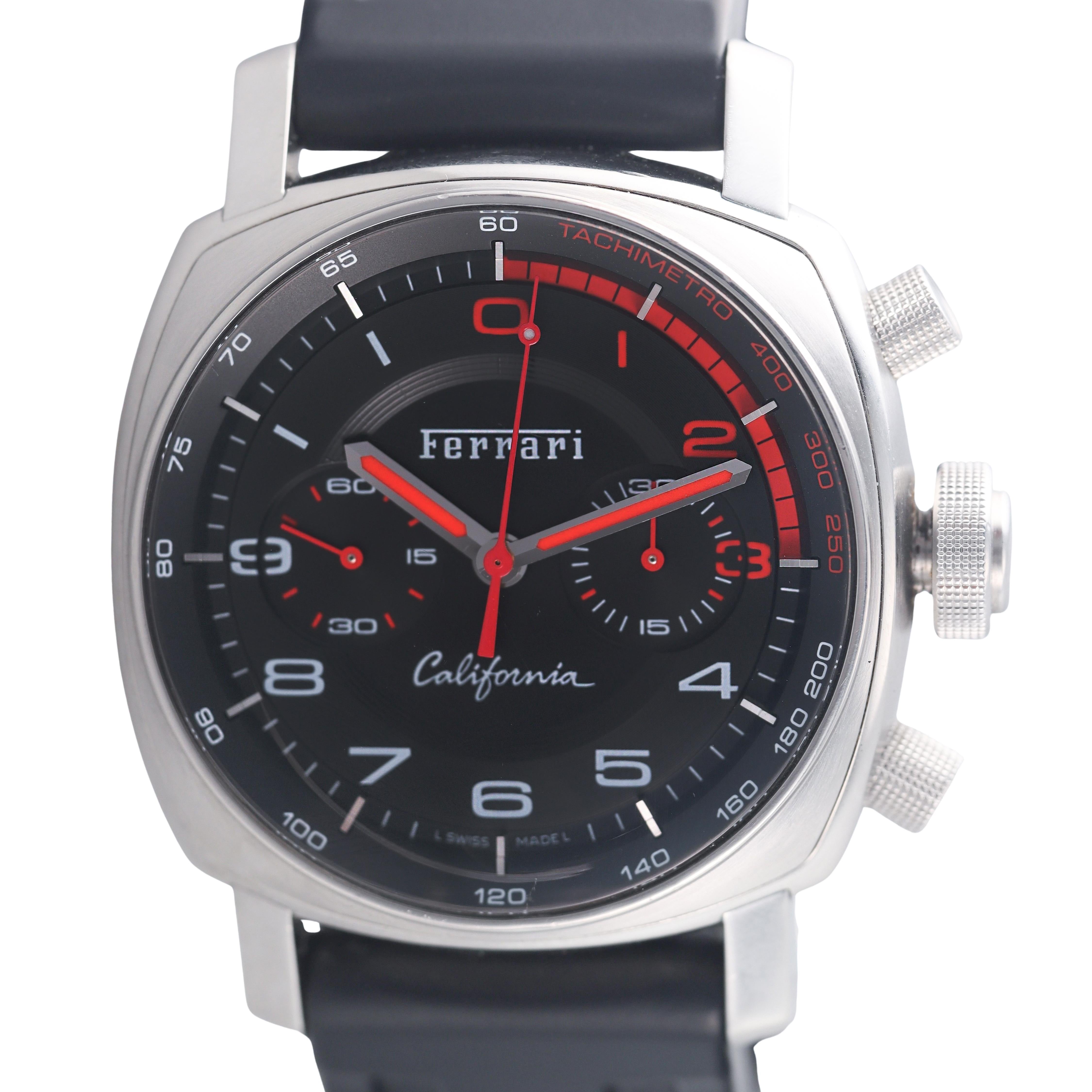 Panerai Ferrari California Flyback Steel Automatic Watch BB1384809