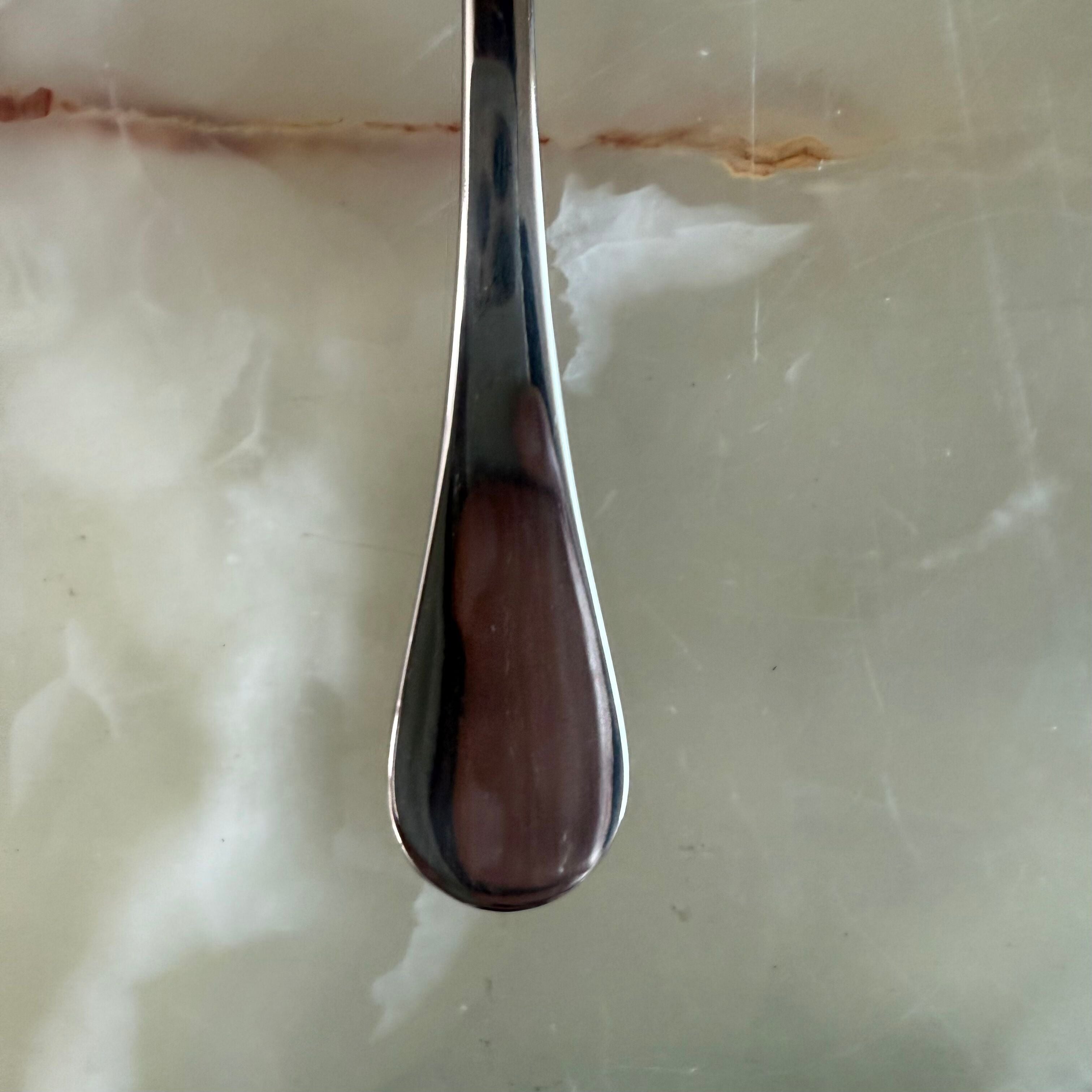 Christofle Origine Stainless Steel European Place Oval Soup Spoon Set of 12