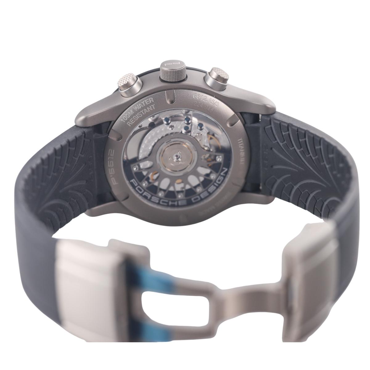 Porsche Design Dashboard Titanium Rubber Band Automatic Watch 6612.15/3