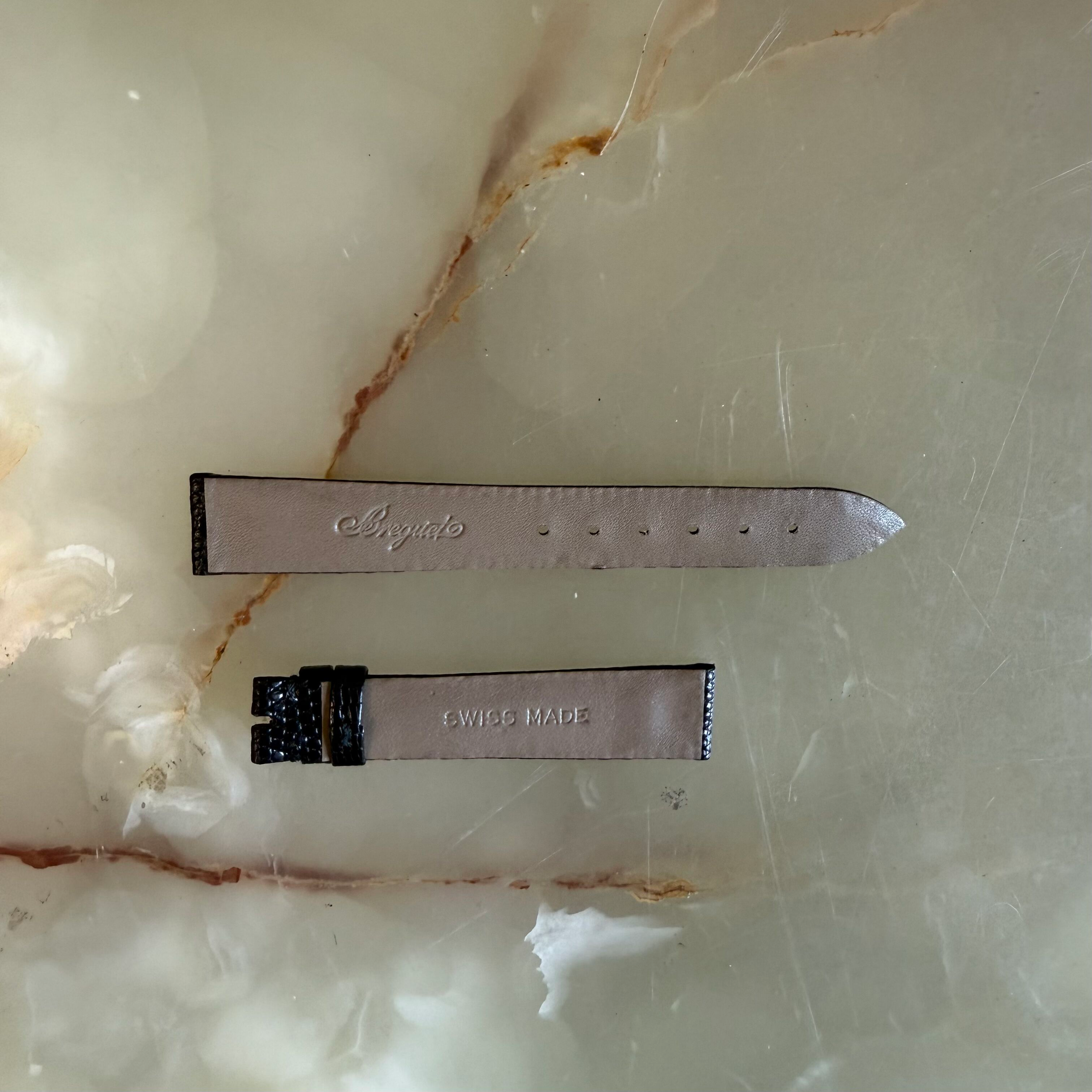 Authentic Breguet Back Lizard Watch Strap Band 16.5mm