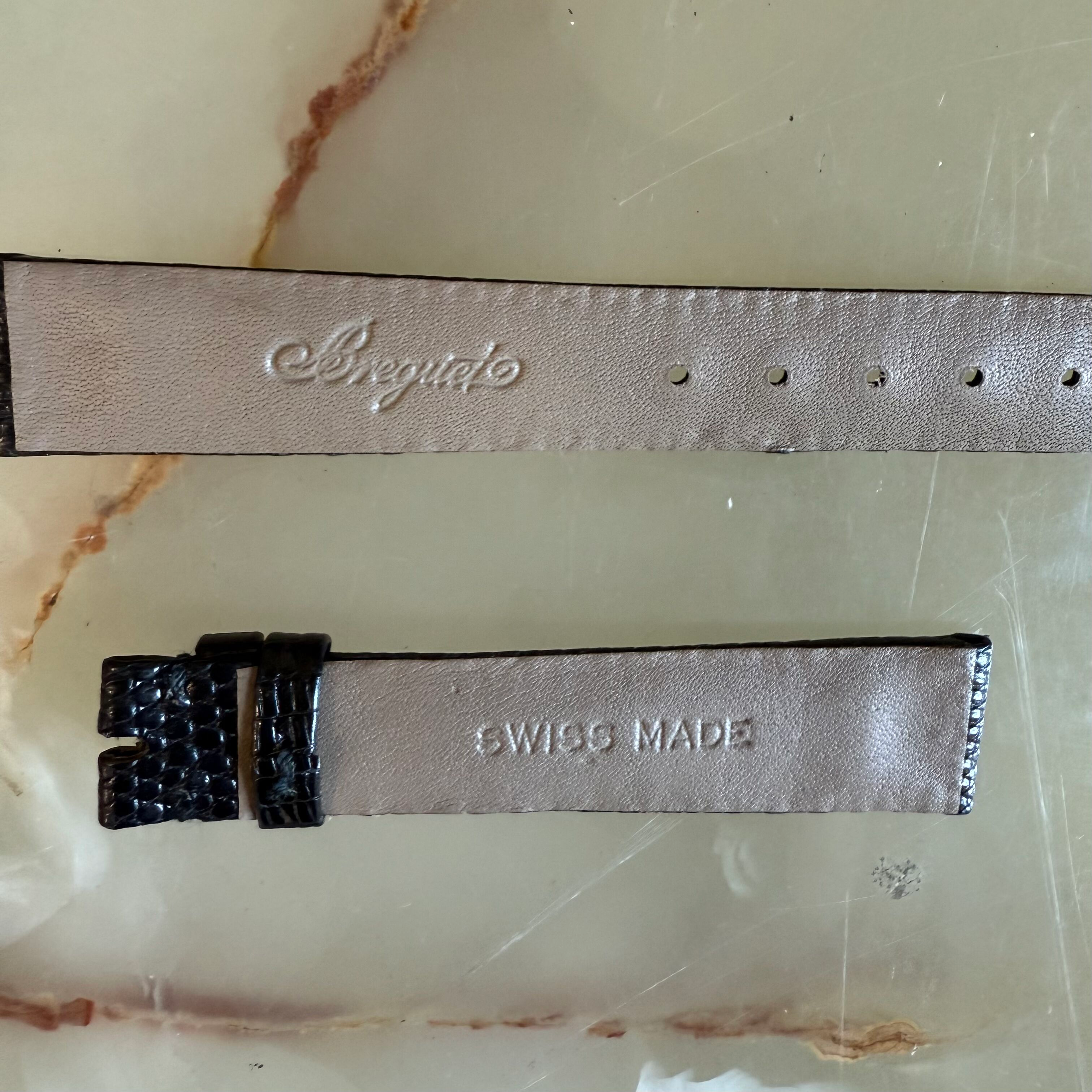 Authentic Breguet Back Lizard Watch Strap Band 16.5mm