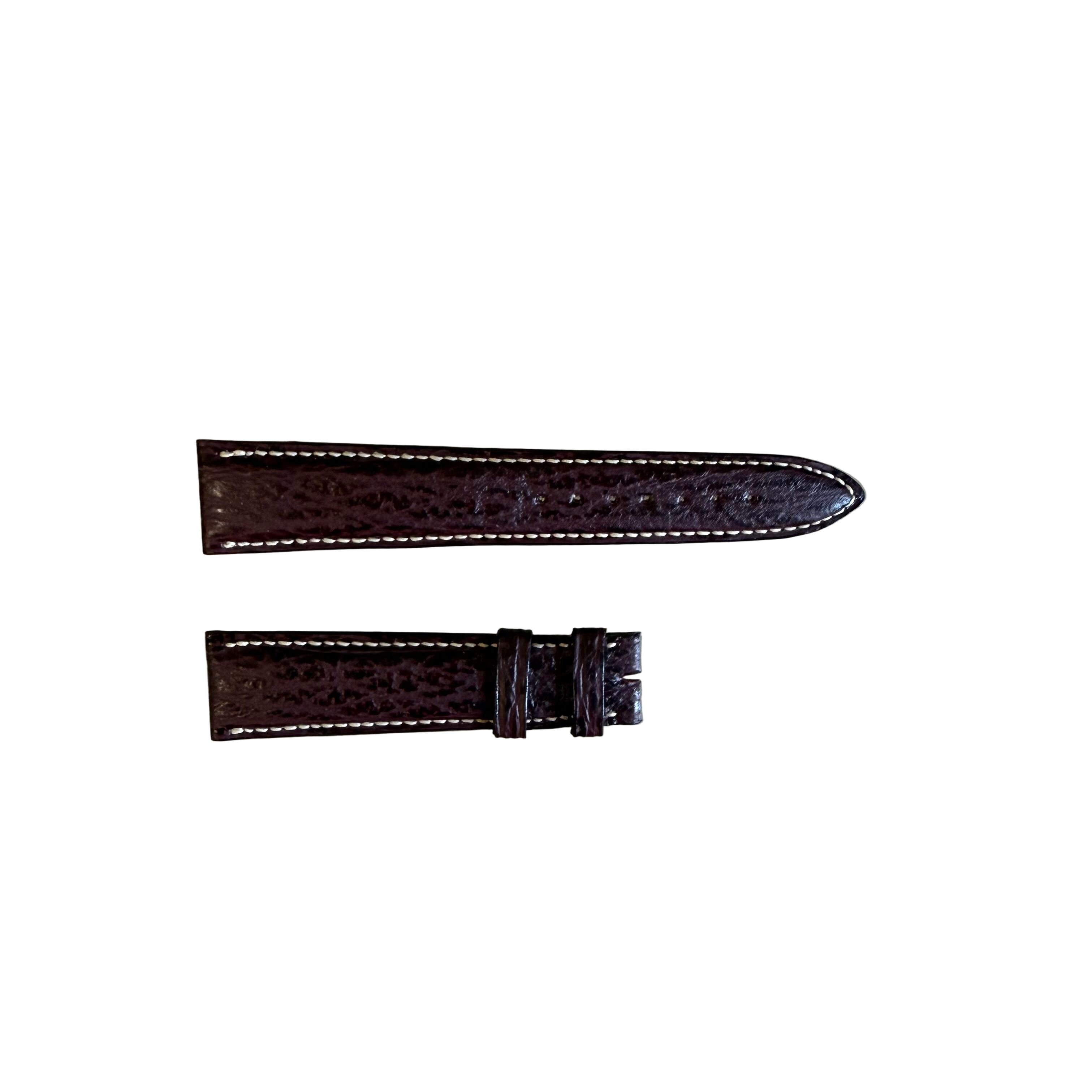 Authentic Breguet Burgundy Shark Watch Strap Band 19mm Padded & Stitched