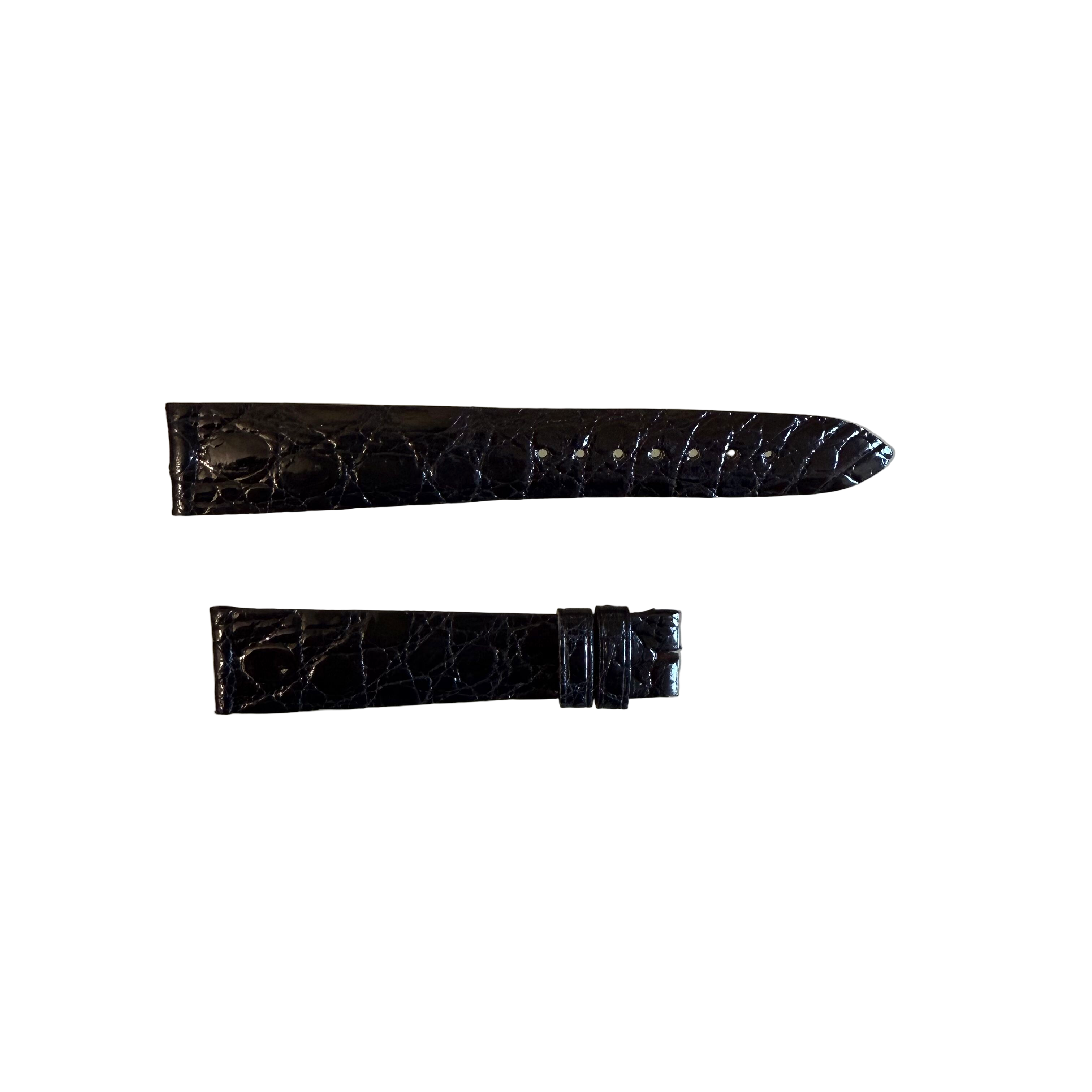 Authentic Breguet Black Crocodile Watch Strap Band 17.5mm