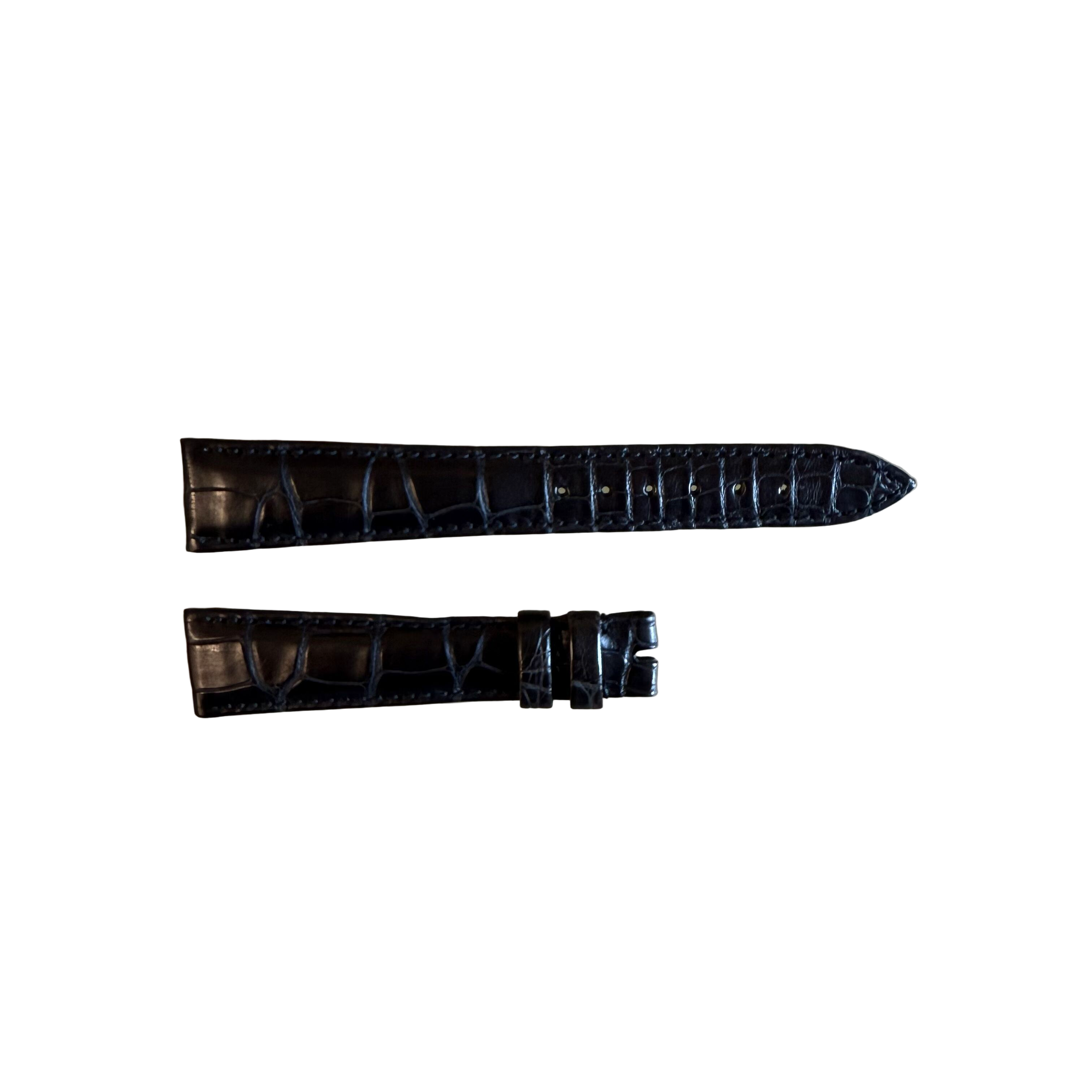 Authentic Breguet Black Crocodile Watch Strap Band 18mm