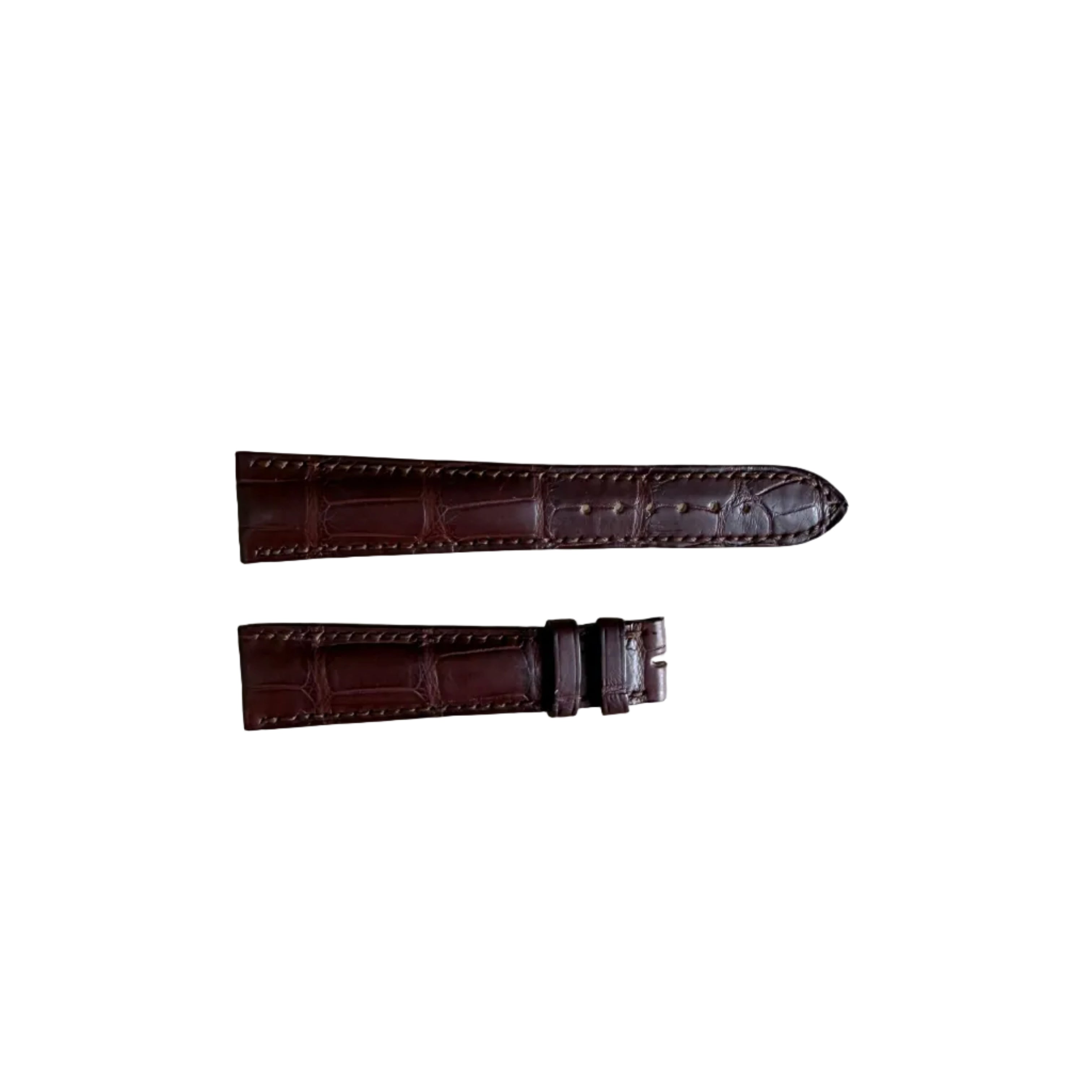 Authentic Girard Perregaux Brown Crocodile Watch Strap Band 20mm